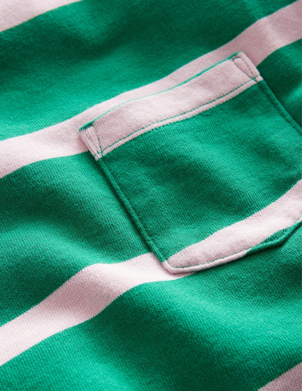 Gemustertes Sweatshirt-Französisches Rosa/Waldgrün - Image 3
