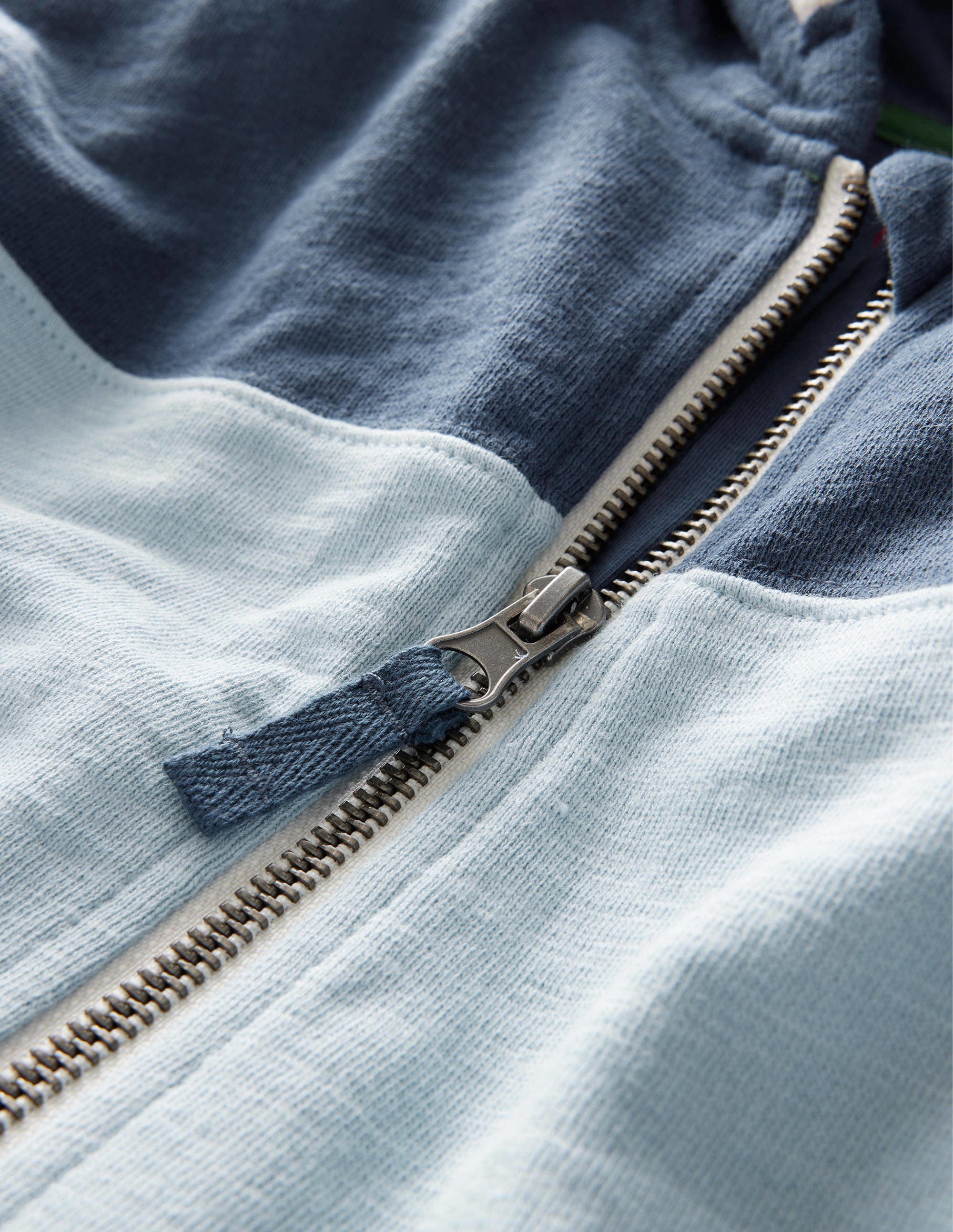 Kapuzenjacke mit Blockfarben-Hellblau, Blockfarben - Image 3
