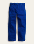 Pantalon décontracté à poches-Bleu azurant