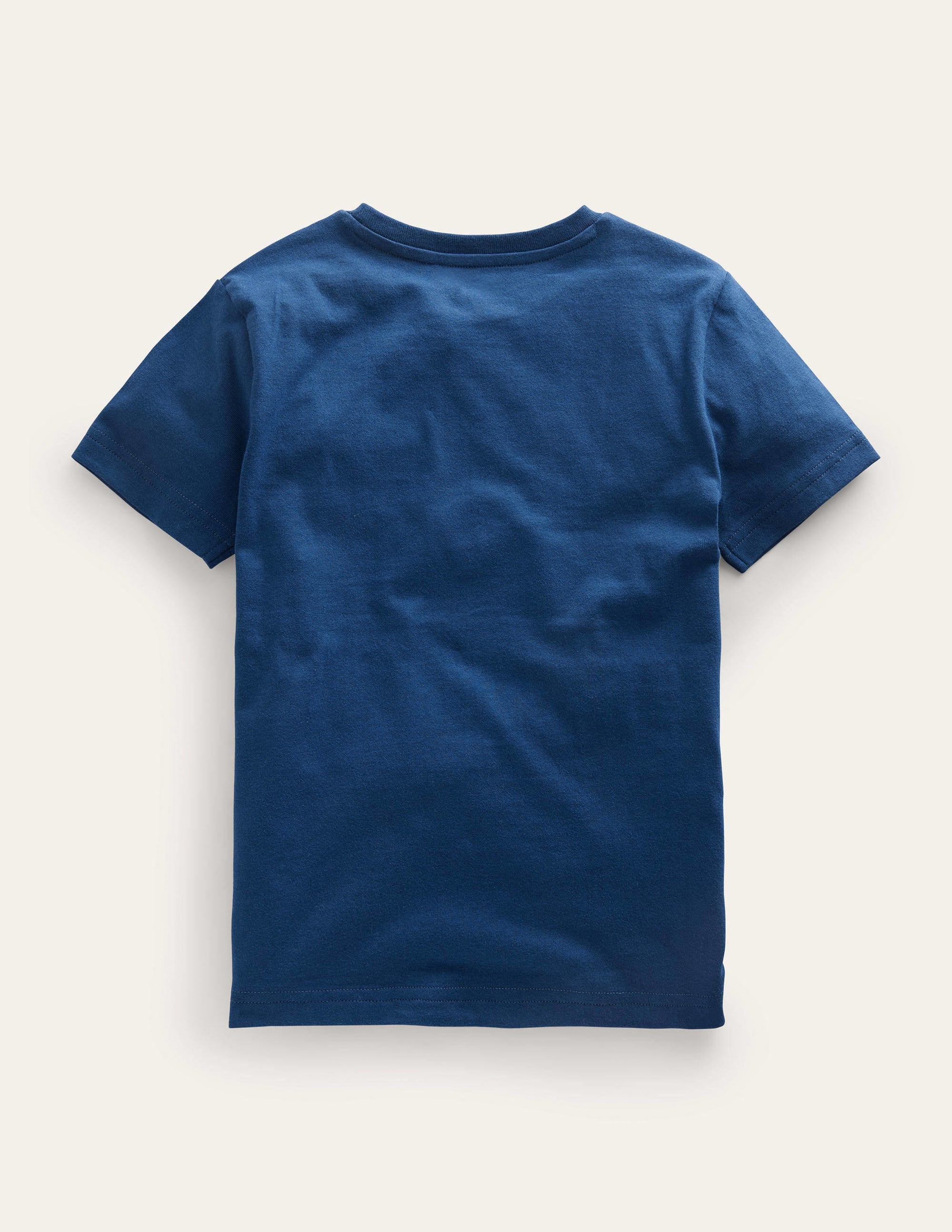 T-shirt à super surpiqûres-Girafe bleu saphir - Image 2