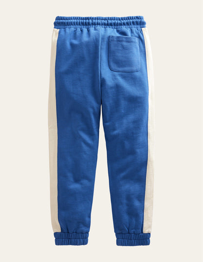 Side Panel Texture Joggers-Bluing Blue-2