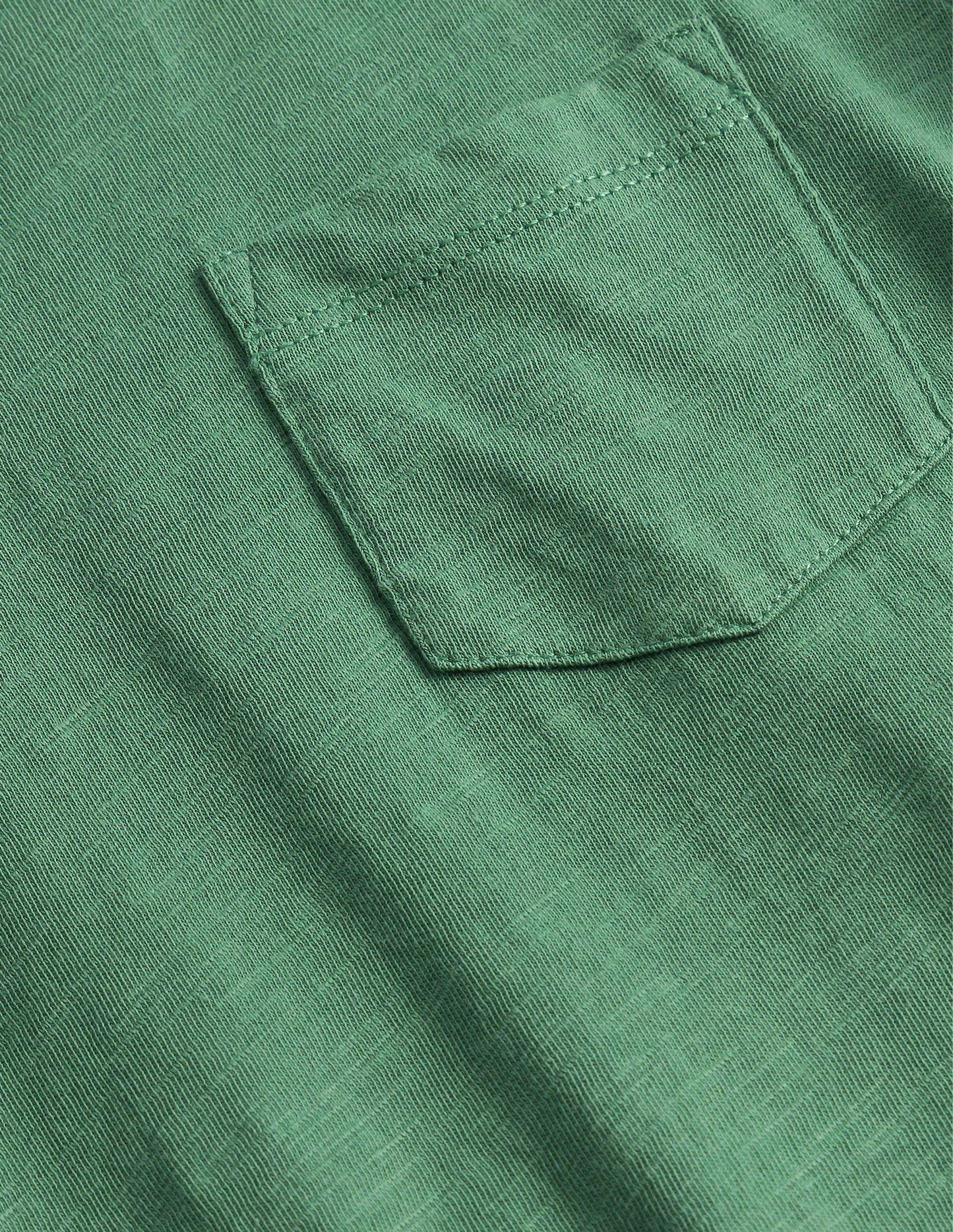 T-shirt délavé à manches longues-Vert romarin