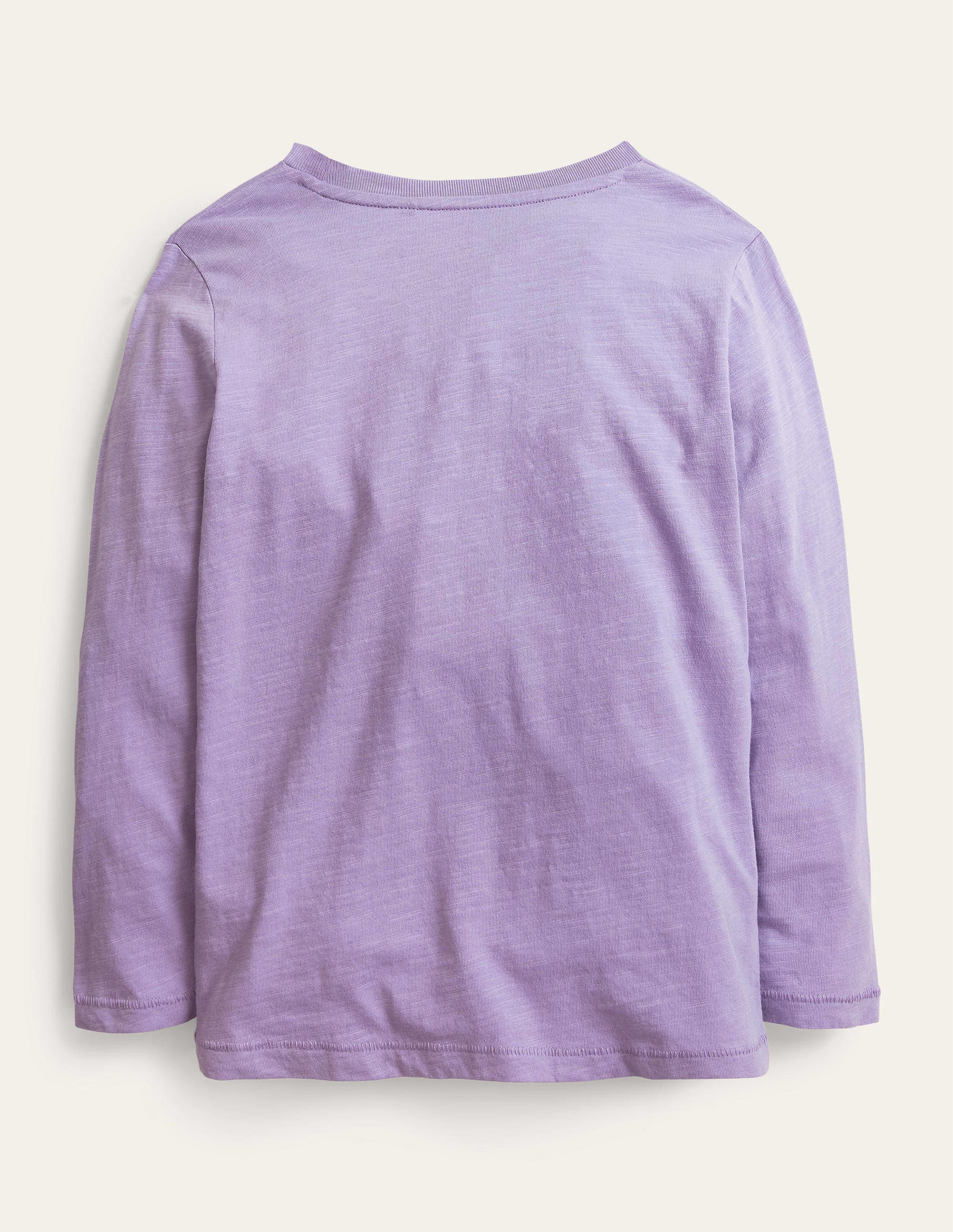 T-shirt délavé à manches longues-Violet lavande brumeux - Image 2