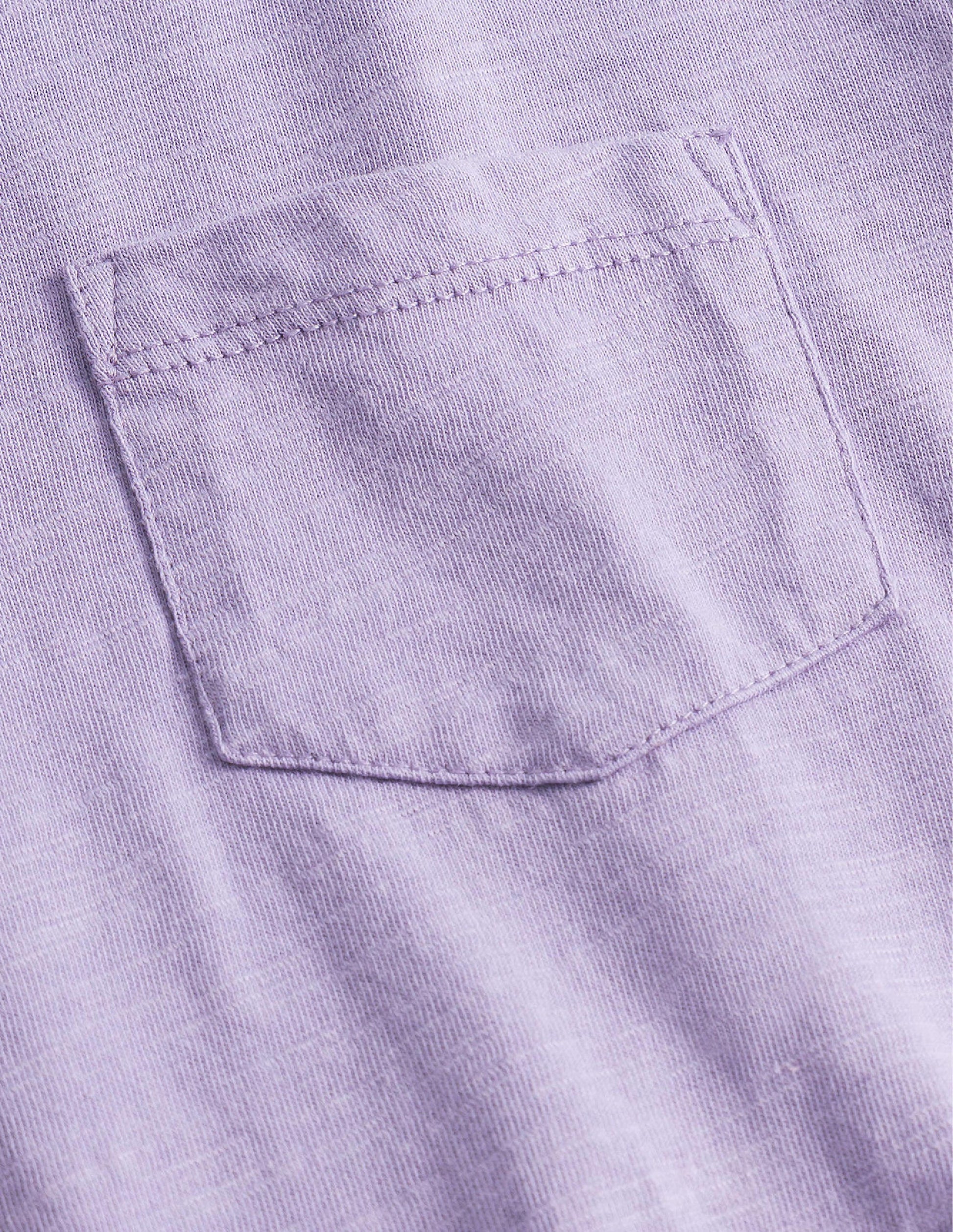 T-shirt délavé à manches longues-Violet lavande brumeux-3