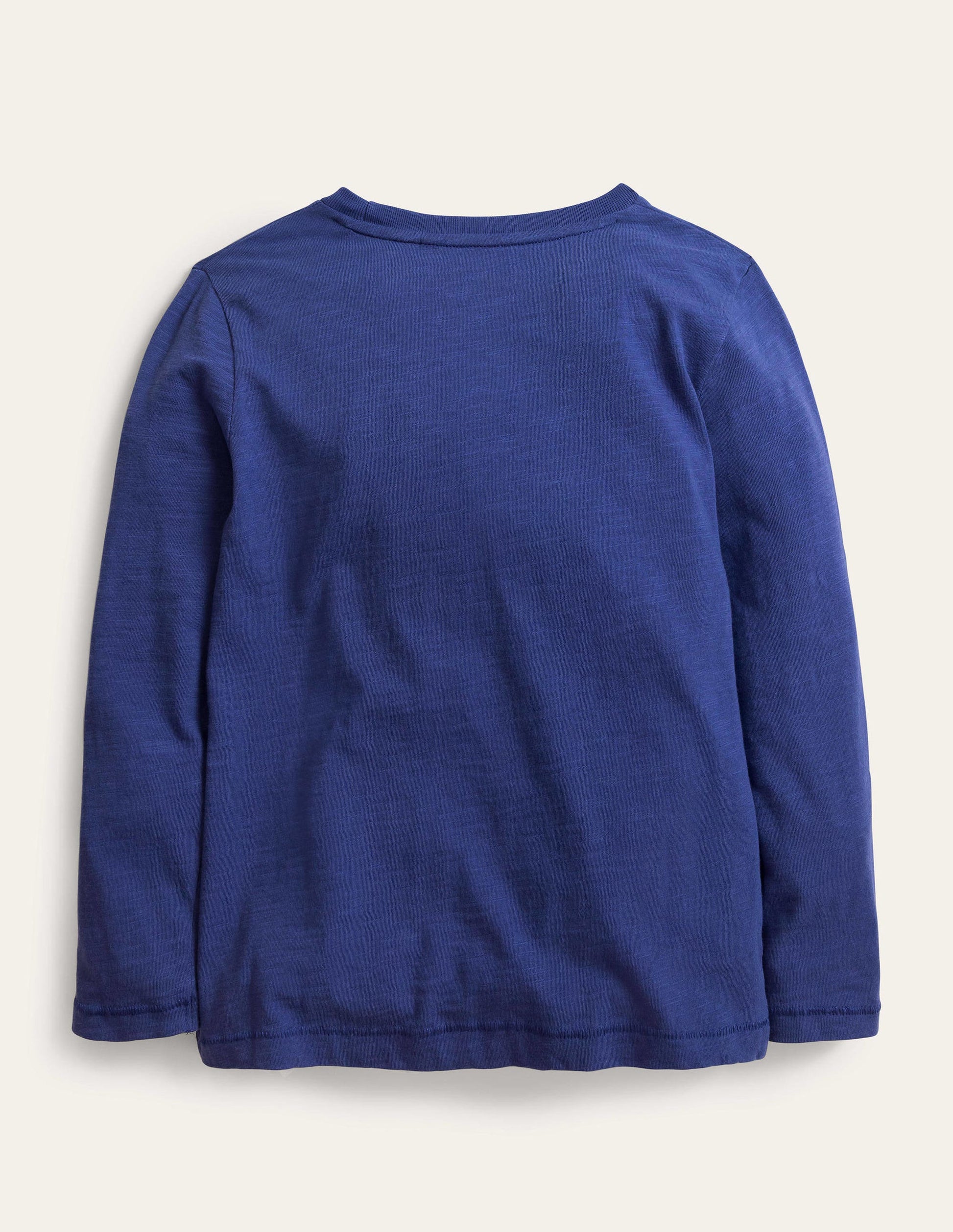 Langärmliges T-Shirt in gewaschener Optik-Segelblau-2