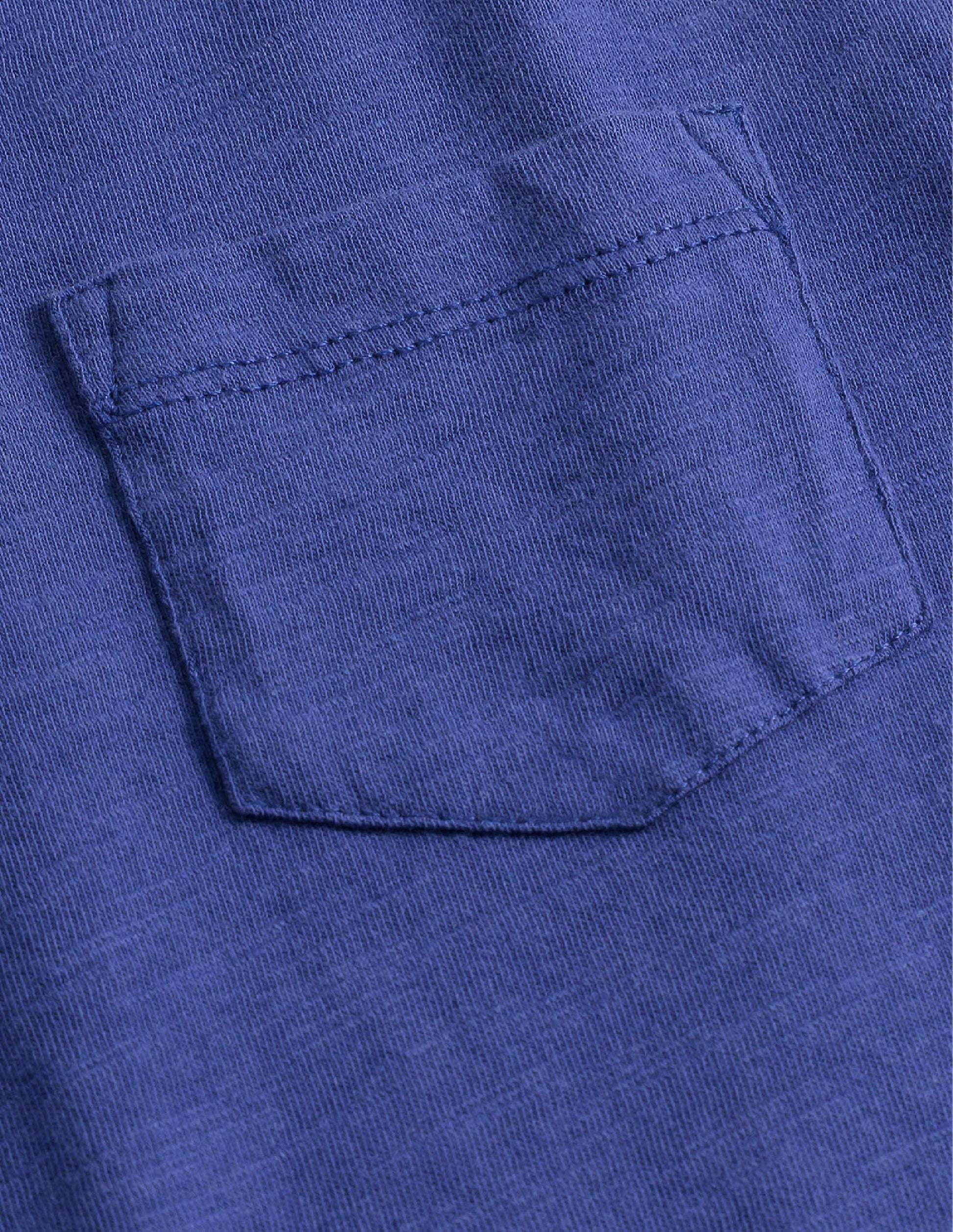 Langärmliges T-Shirt in gewaschener Optik-Segelblau-3