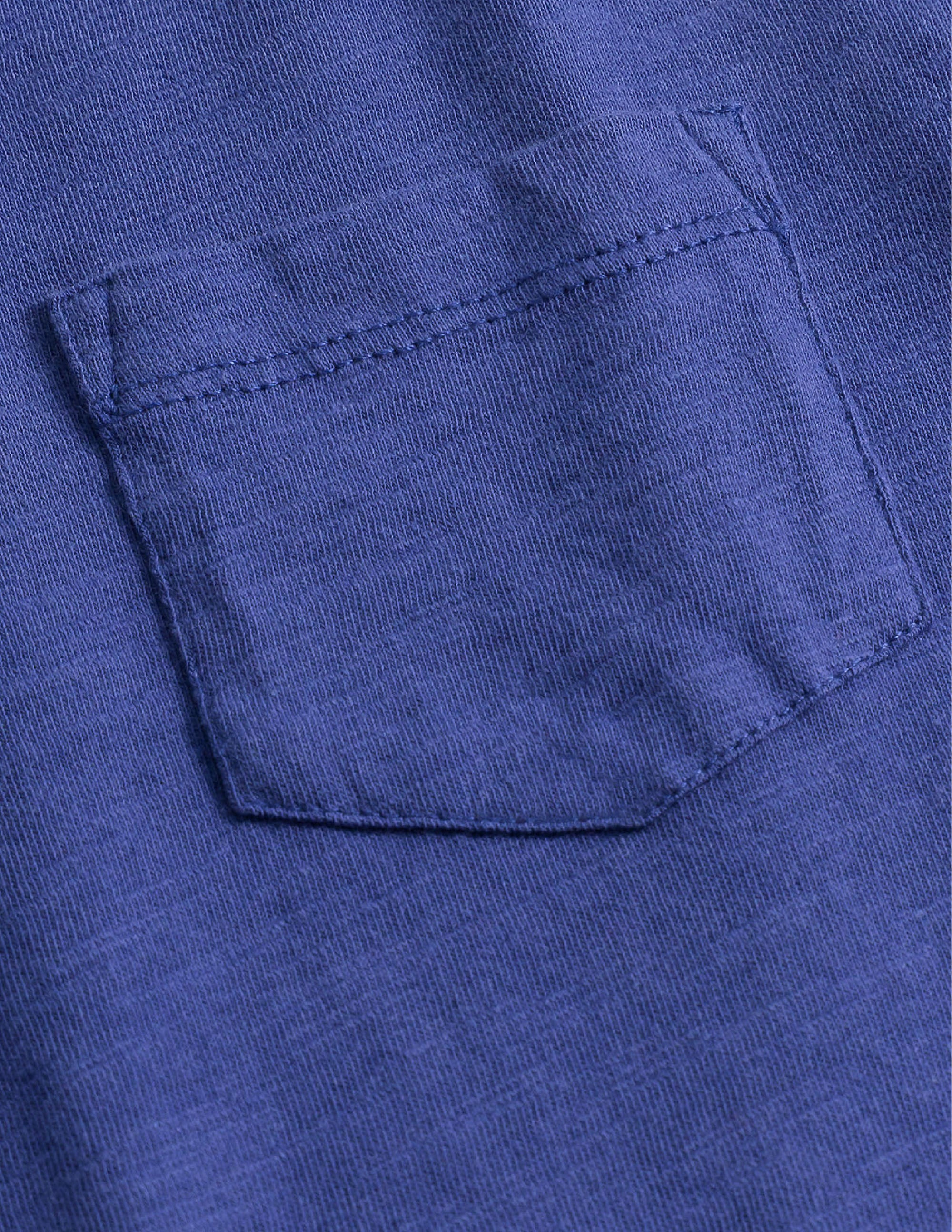 Langärmliges T-Shirt in gewaschener Optik-Segelblau - Image 3