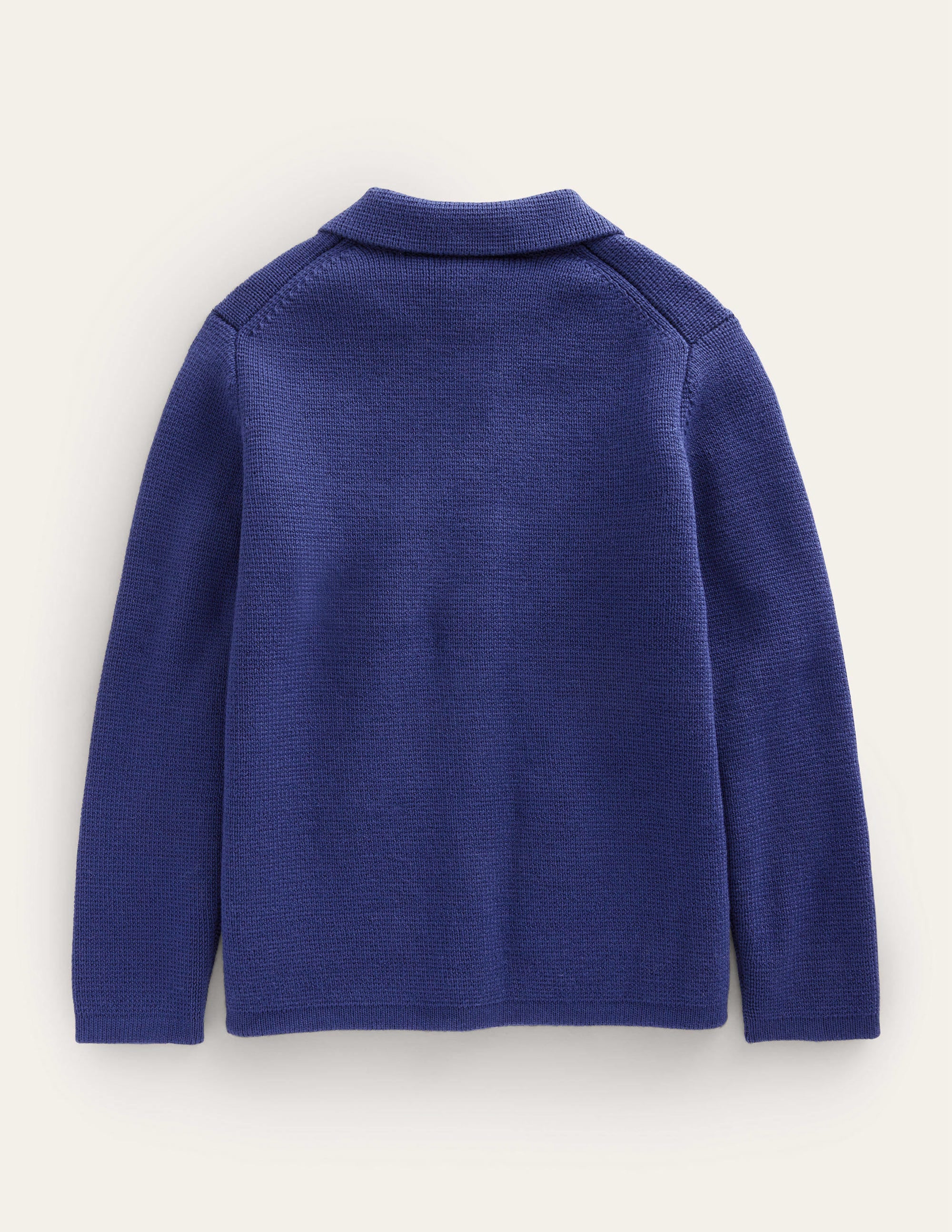 Strickjacke mit Knopfleiste-Schuluniform-Navy - Image 2