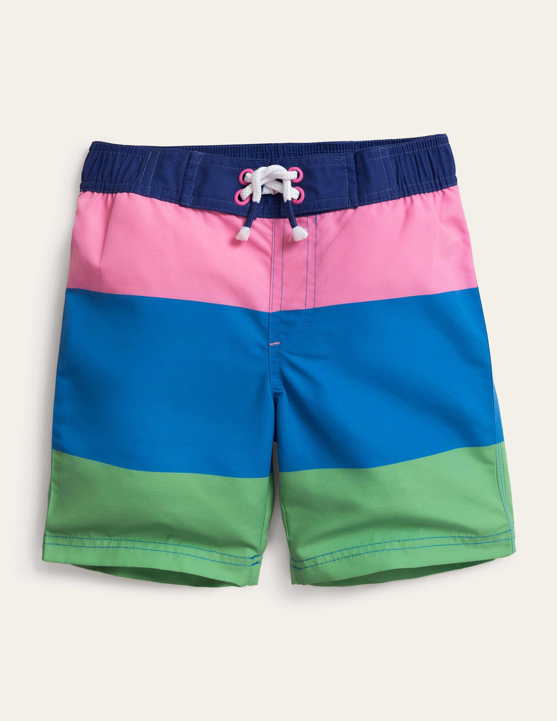 Board Shorts-Wilde Orchidee/Bunt, Gestreift-1