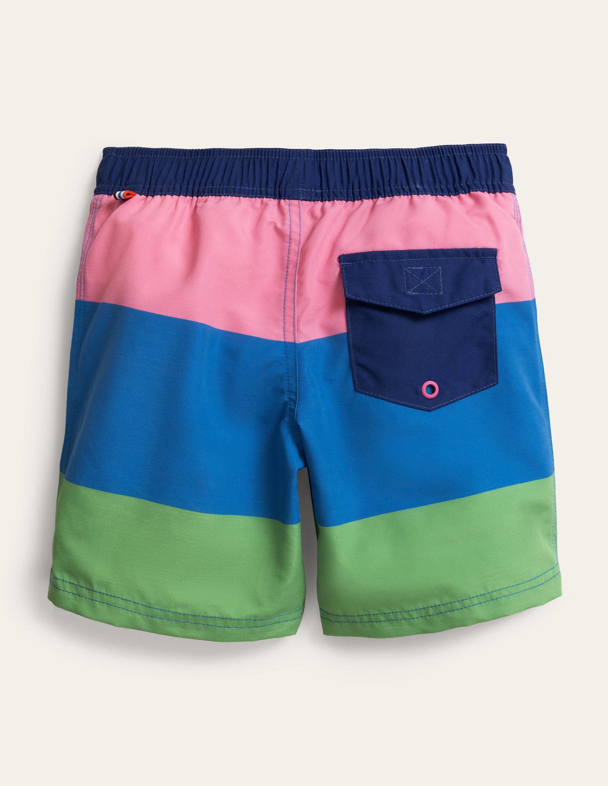 Board Shorts-Wilde Orchidee/Bunt, Gestreift-2