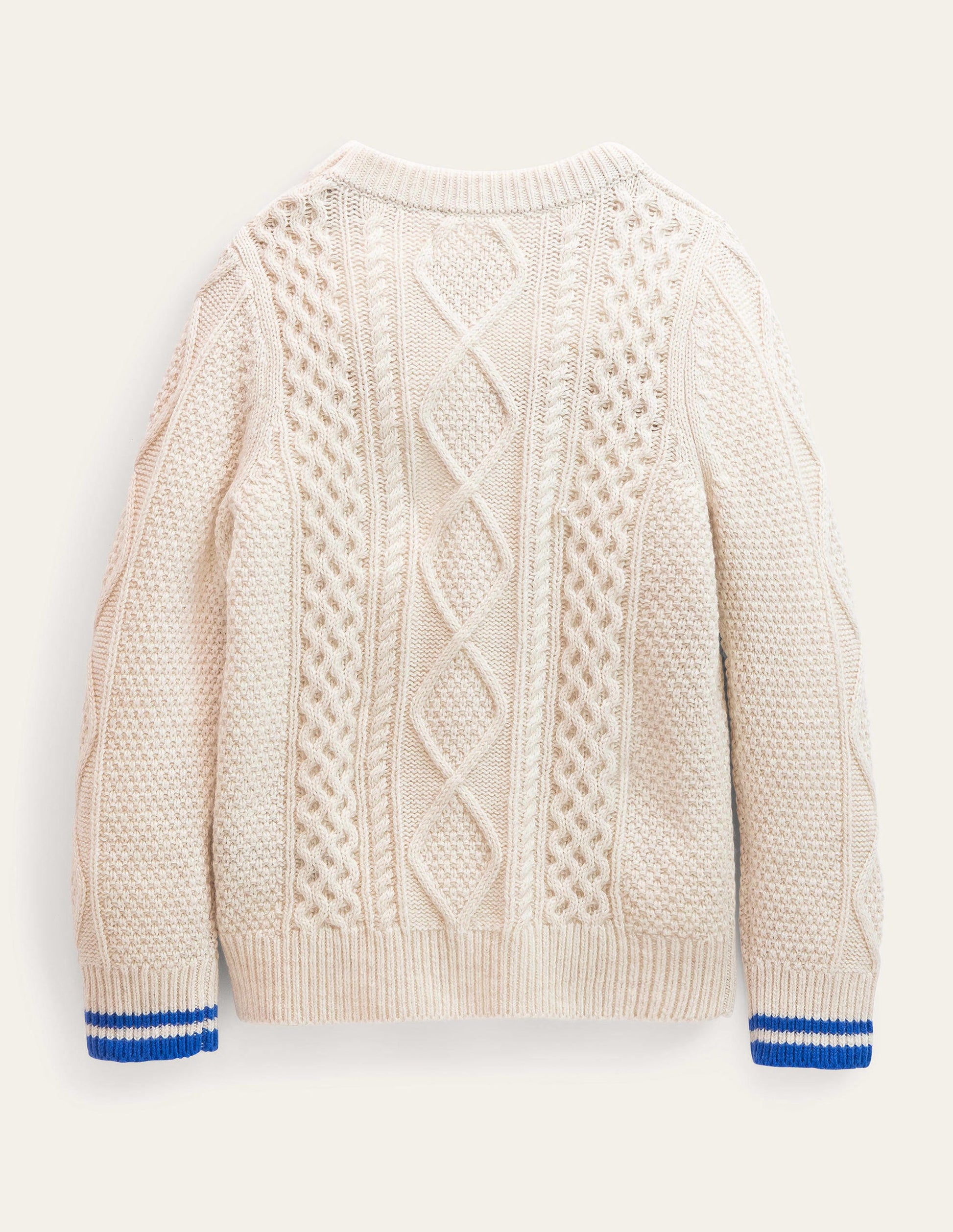 Cable Jumper-Ecru Marl-2