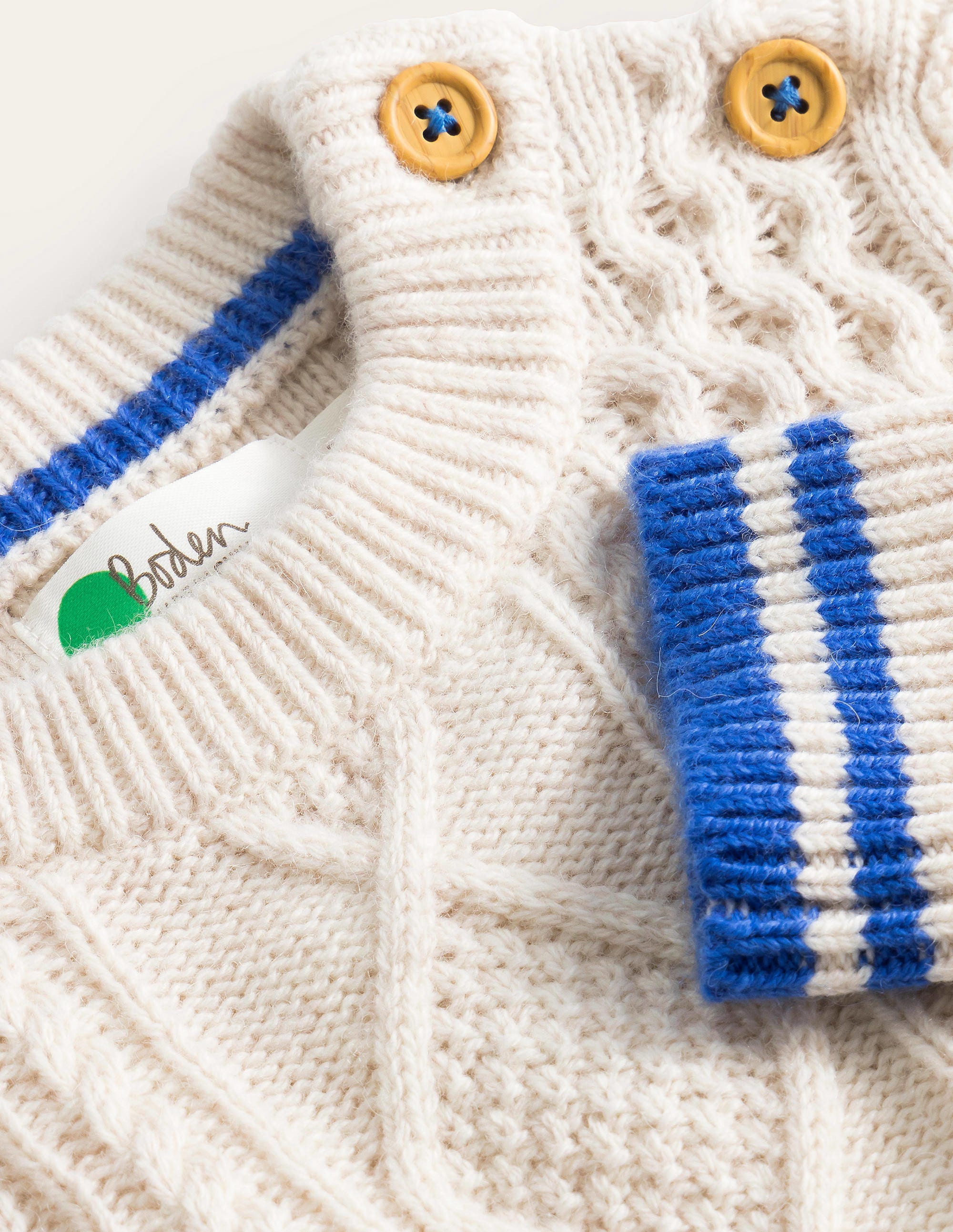 Pull torsadé-Écru chiné - Image 3