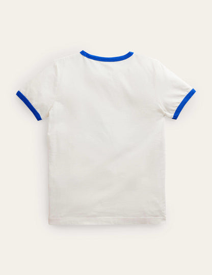 Oberteil mit Folien-Transportmotiv-Naturweiß, Elektroauto-2