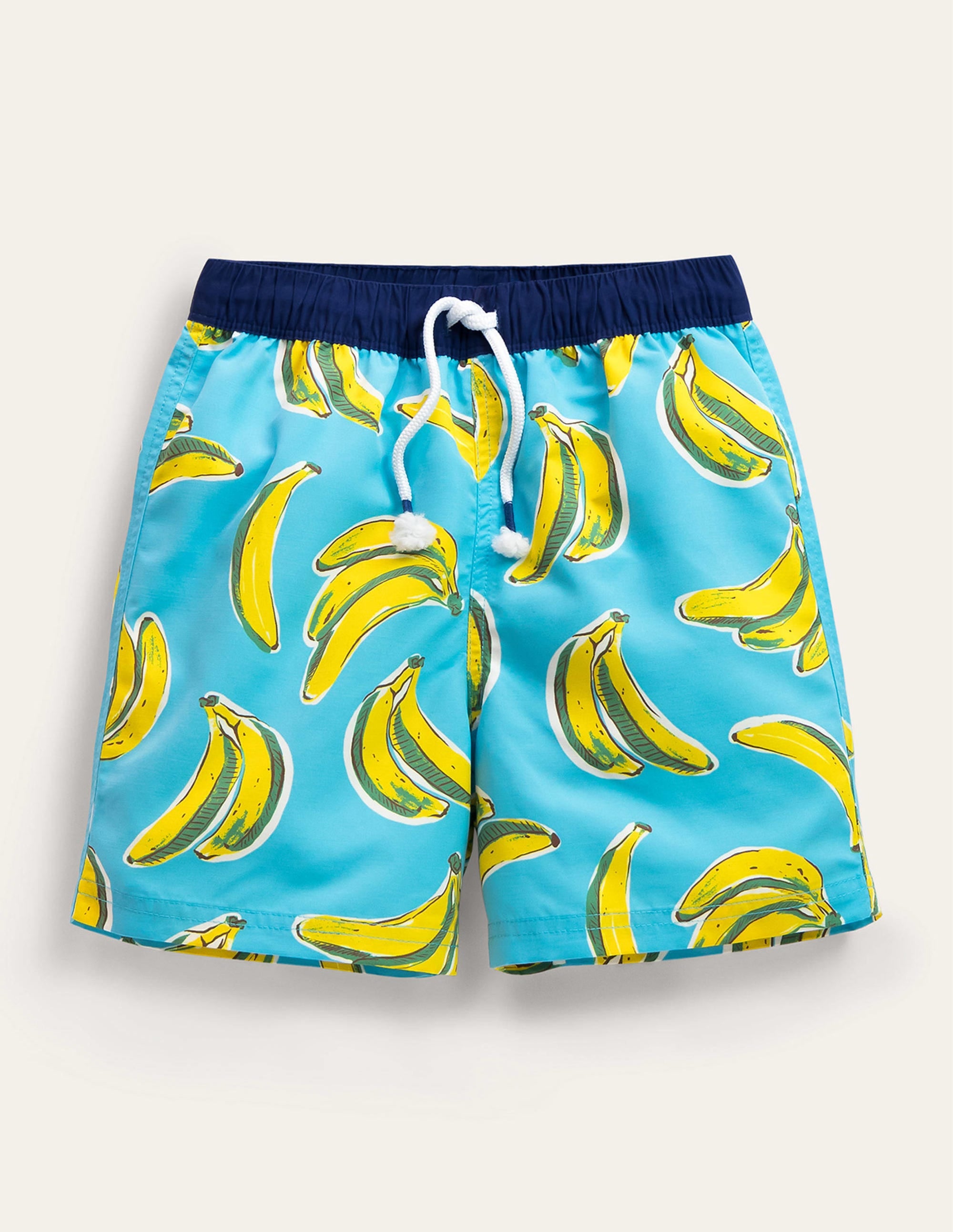 Badeshorts-Meerblau, Bananen - Image 1