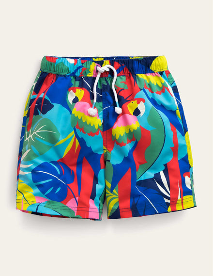 Badeshorts-Bunt, Papagei