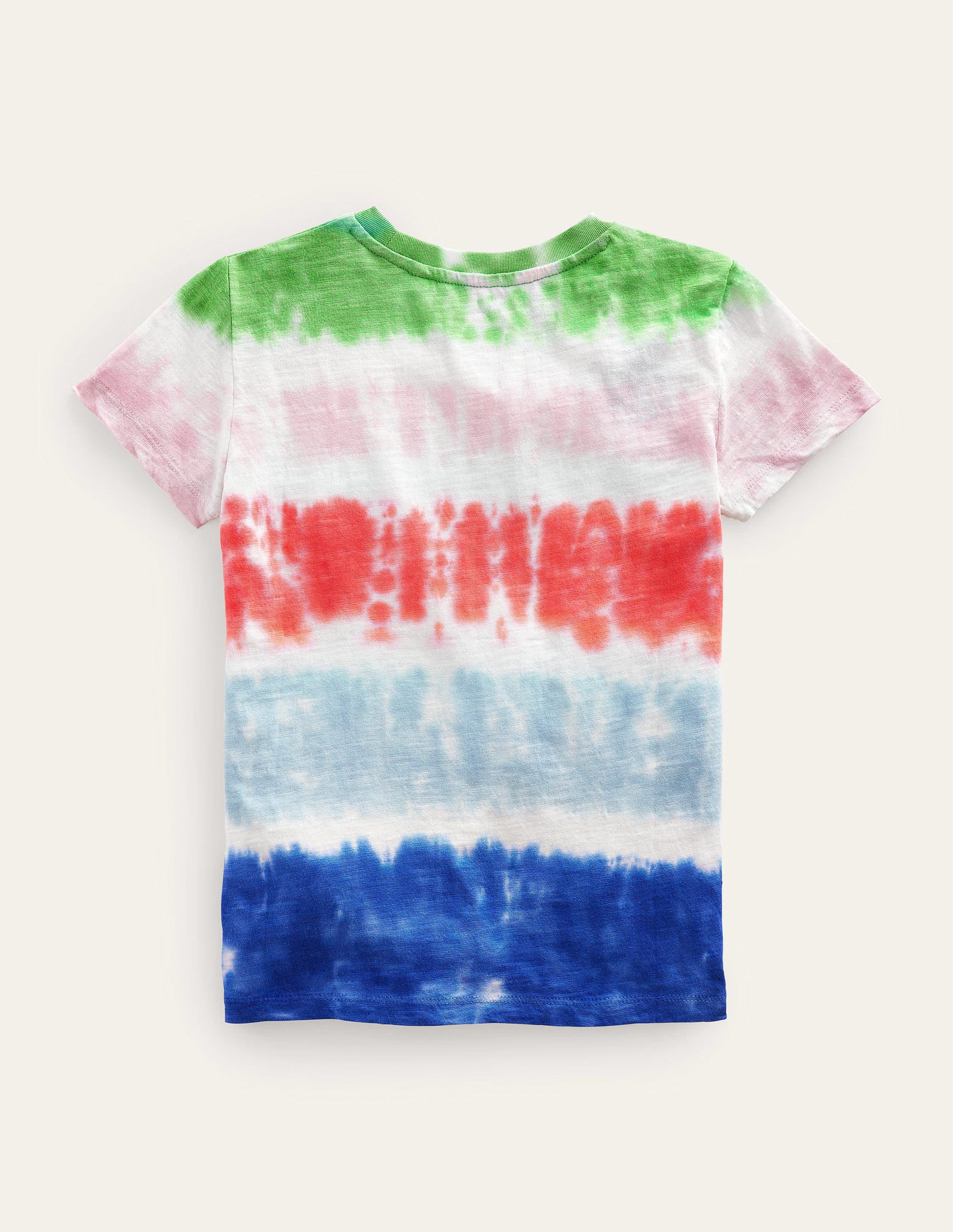 Printed Washed Slub T-shirt-Jam/Penzance/Safari Green - Image 2