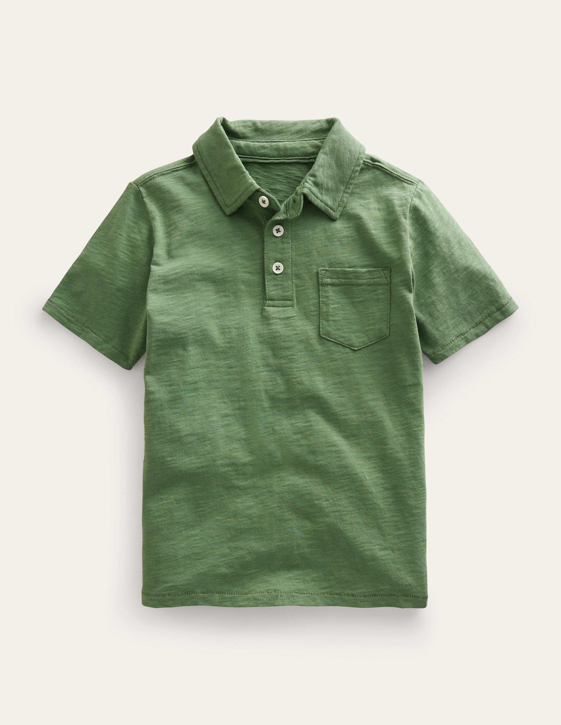 Polo flammé-Vert safari-1