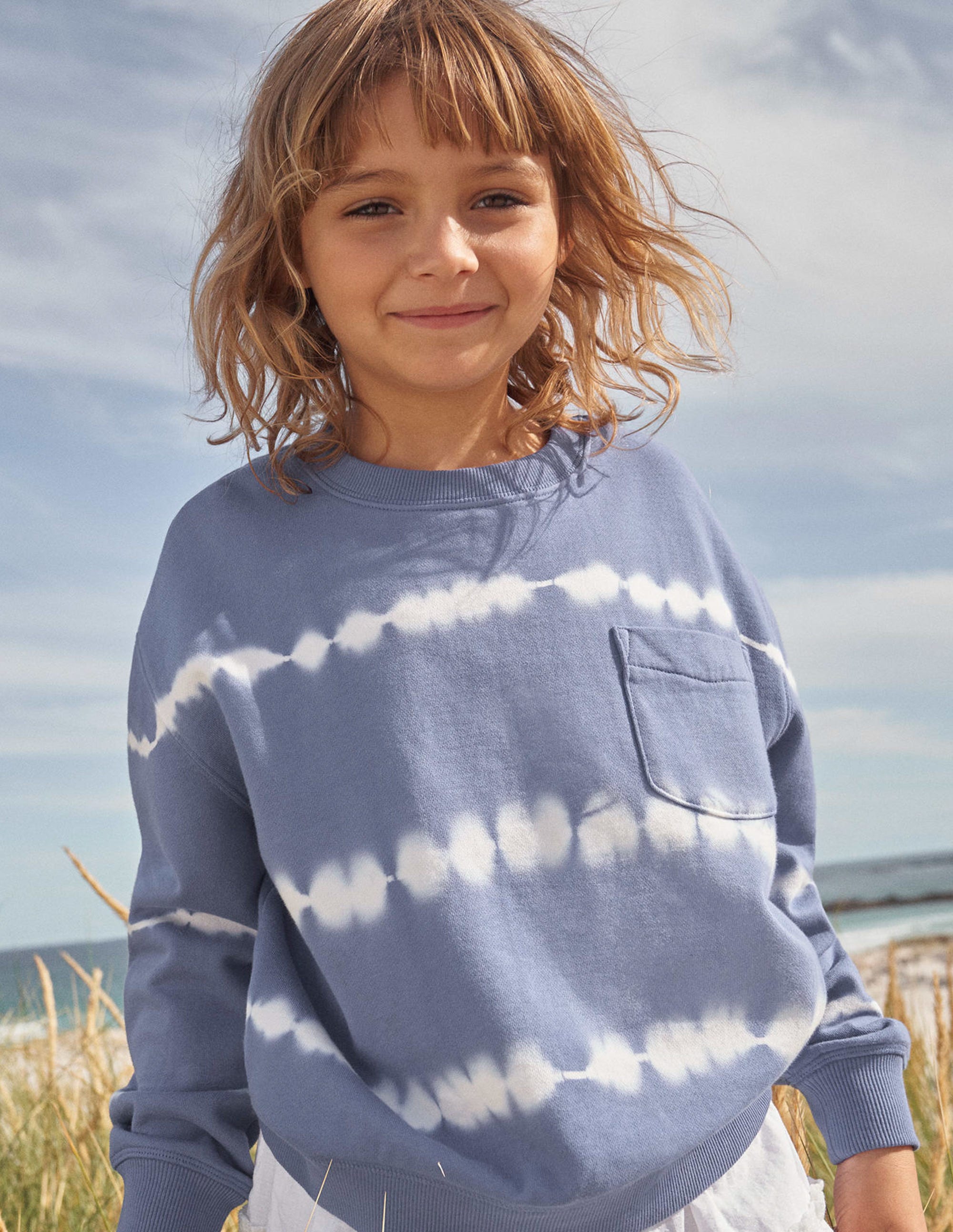 Sweat tie dye-Bleu/ivoire - Image 4
