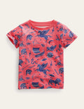 T-shirt à imprimé intégral-Rose français
