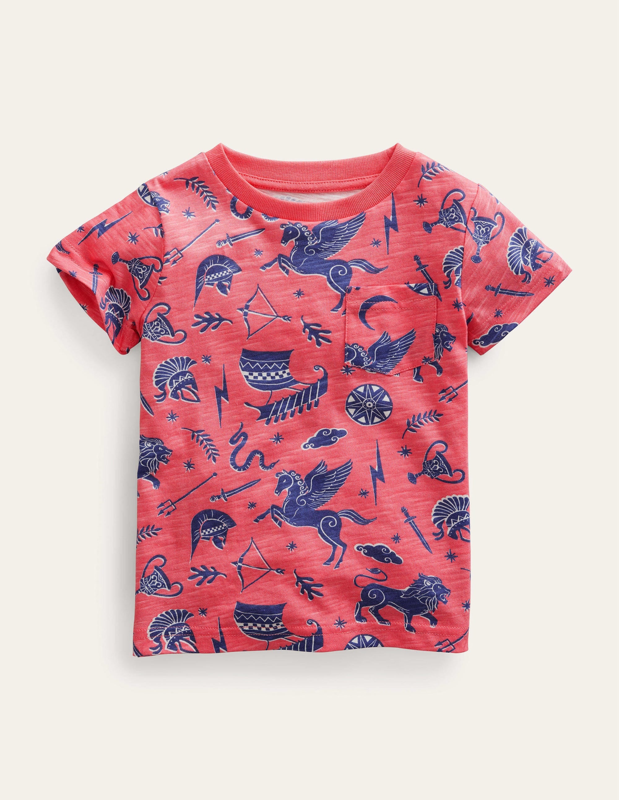 T-shirt à imprimé intégral-Rose français - Image 1
