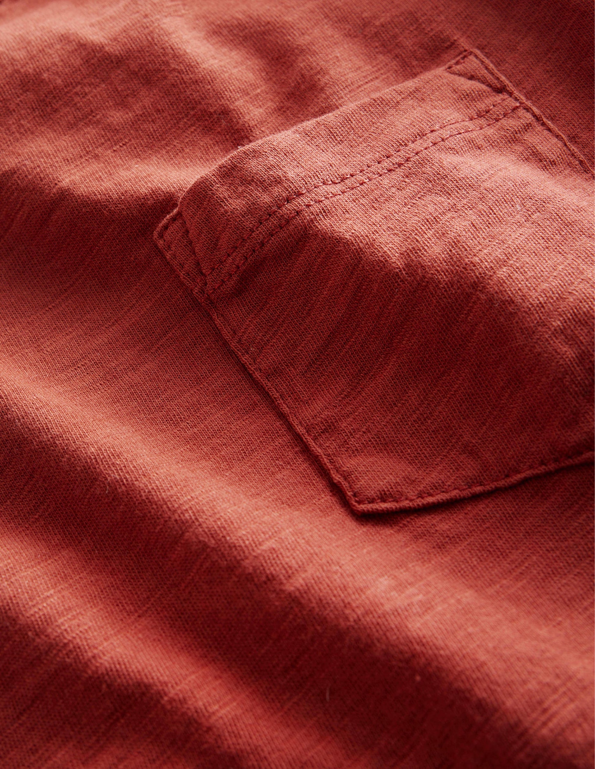 T-shirt délavé en tissu flammé-Châtaigne grillée-3