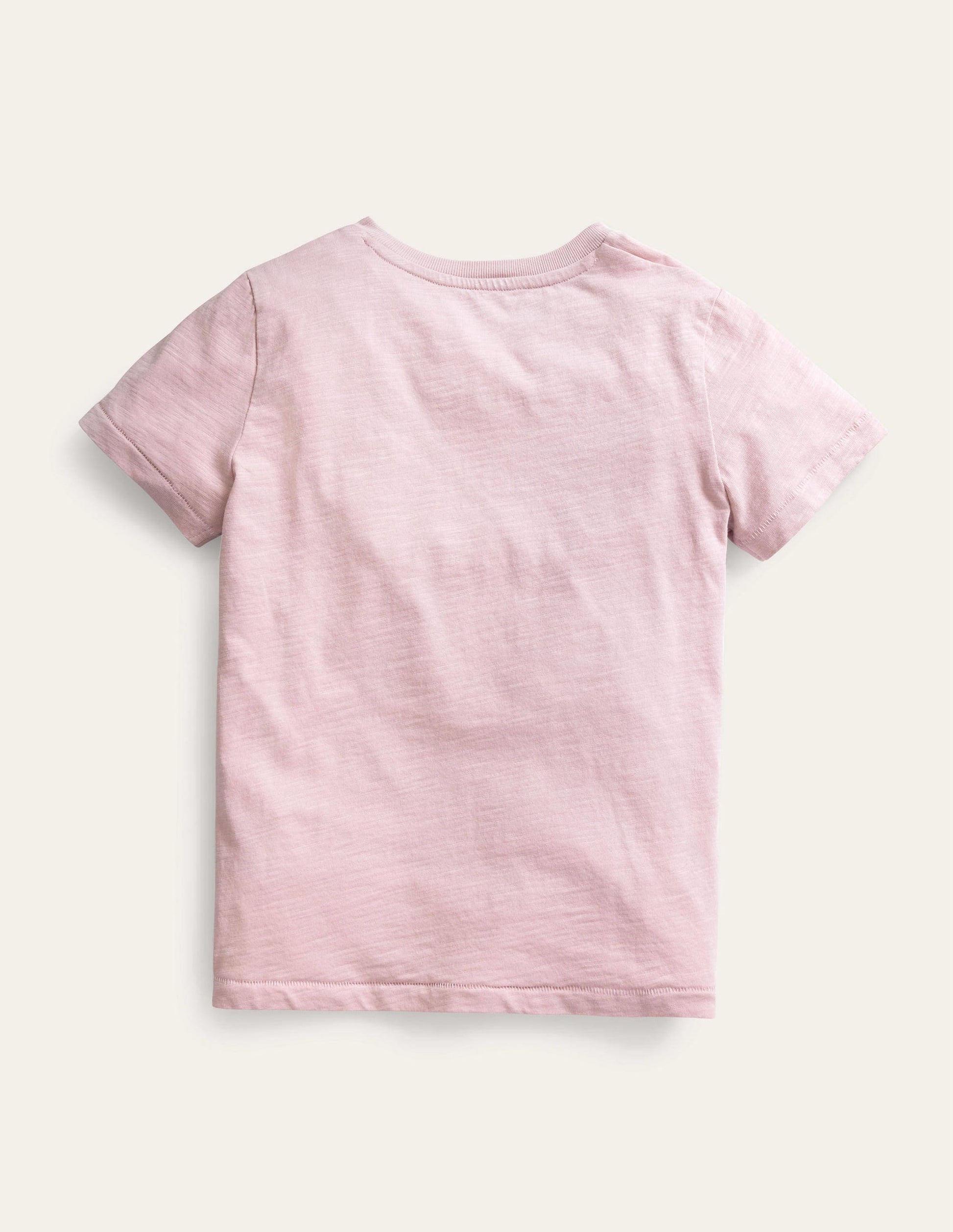 Vorgewaschenes Flammgarn-T-Shirt-Französisches Rosa-2