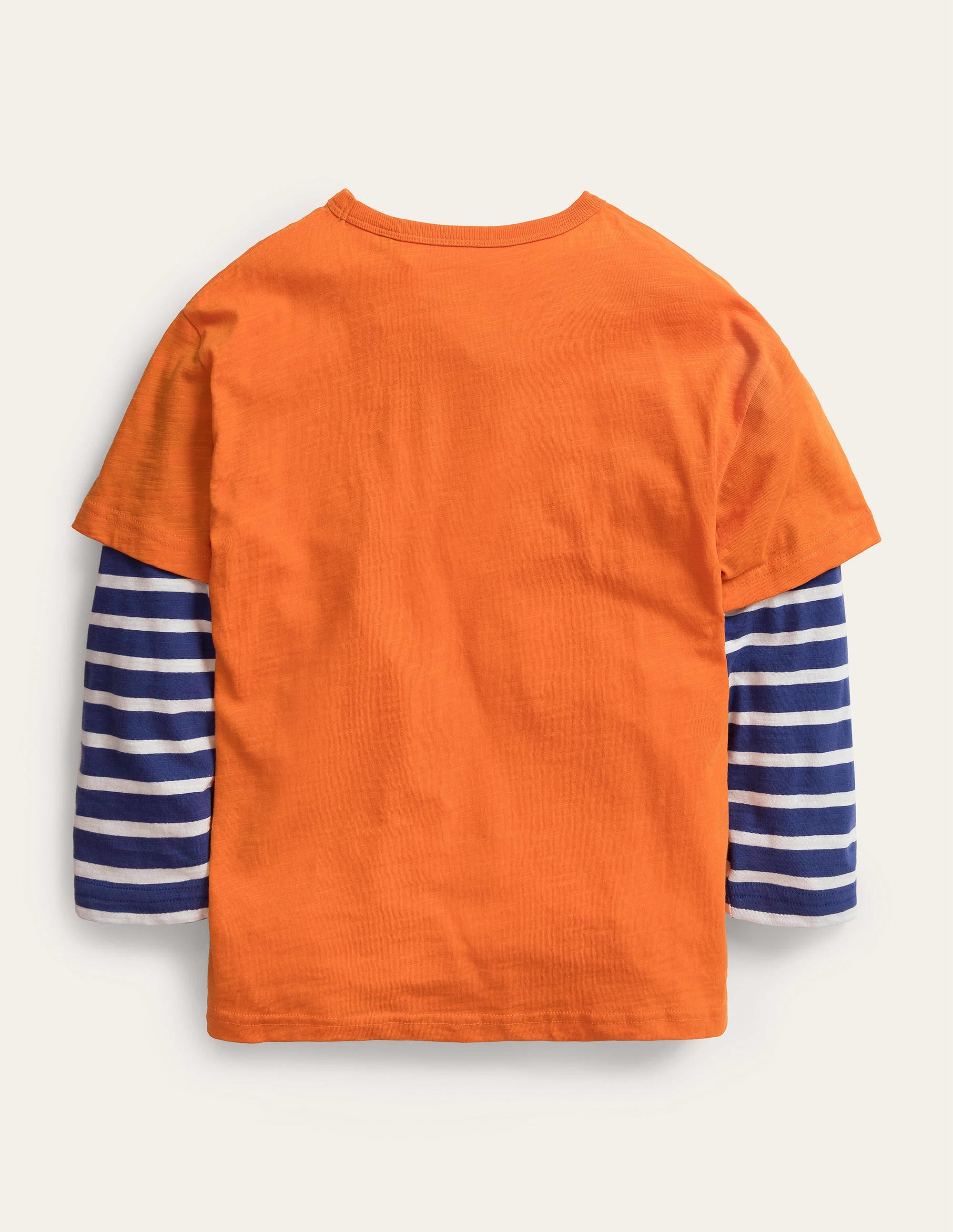 T-shirt manches longues à double épaisseur-Orange opale de feu - Image 2