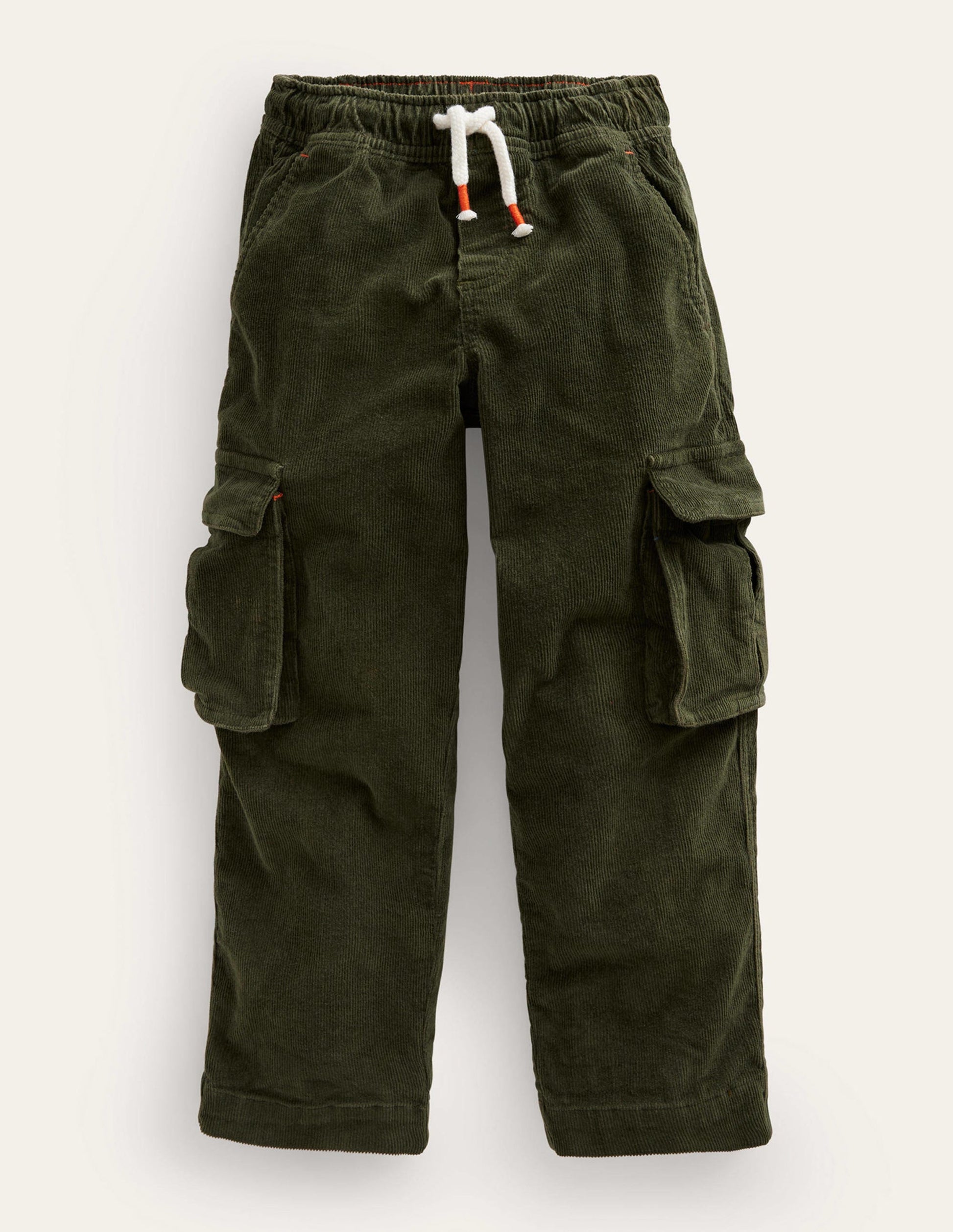 Cord Cargo Trousers-Classic Khaki-1