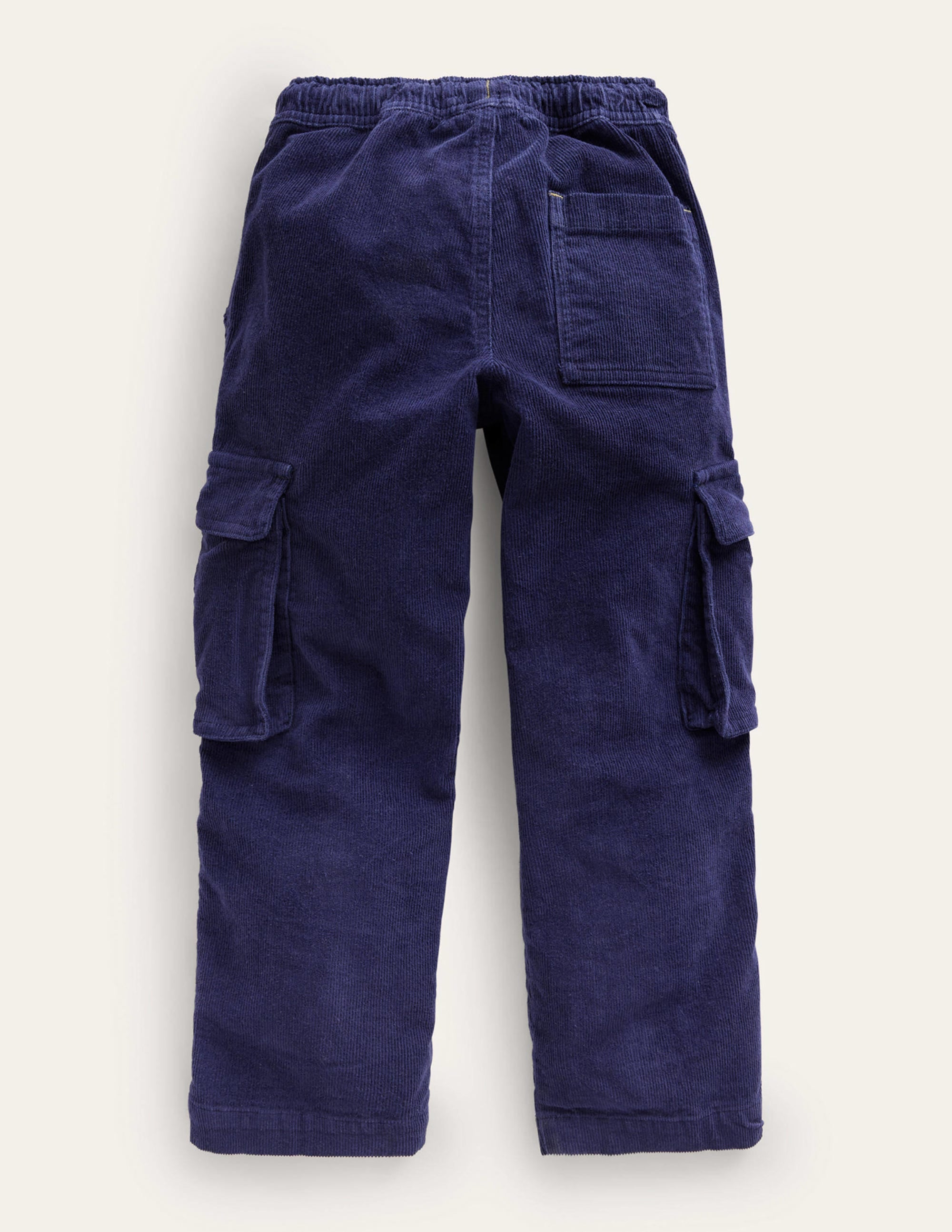Cord Cargo Trousers-French Navy - Image 2