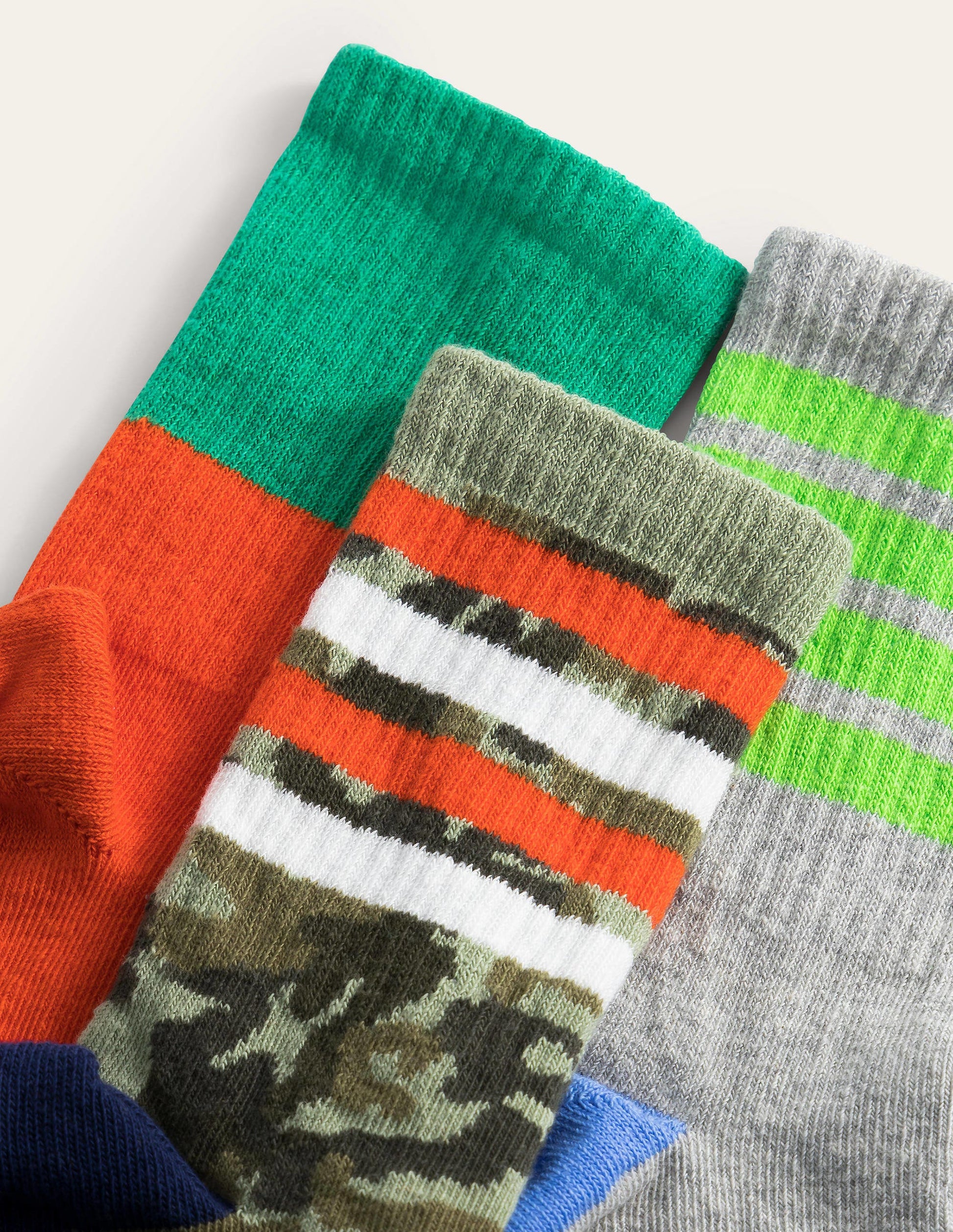 5 paires de chaussettes-Slogan multi-2