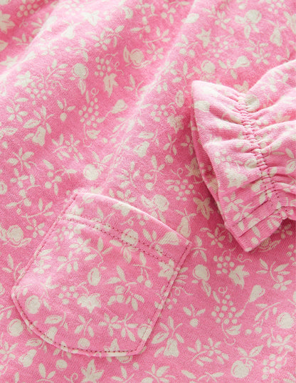 Doppelseitiges Jerseykleid-Kirschblütenrosa, Obstgarten-3