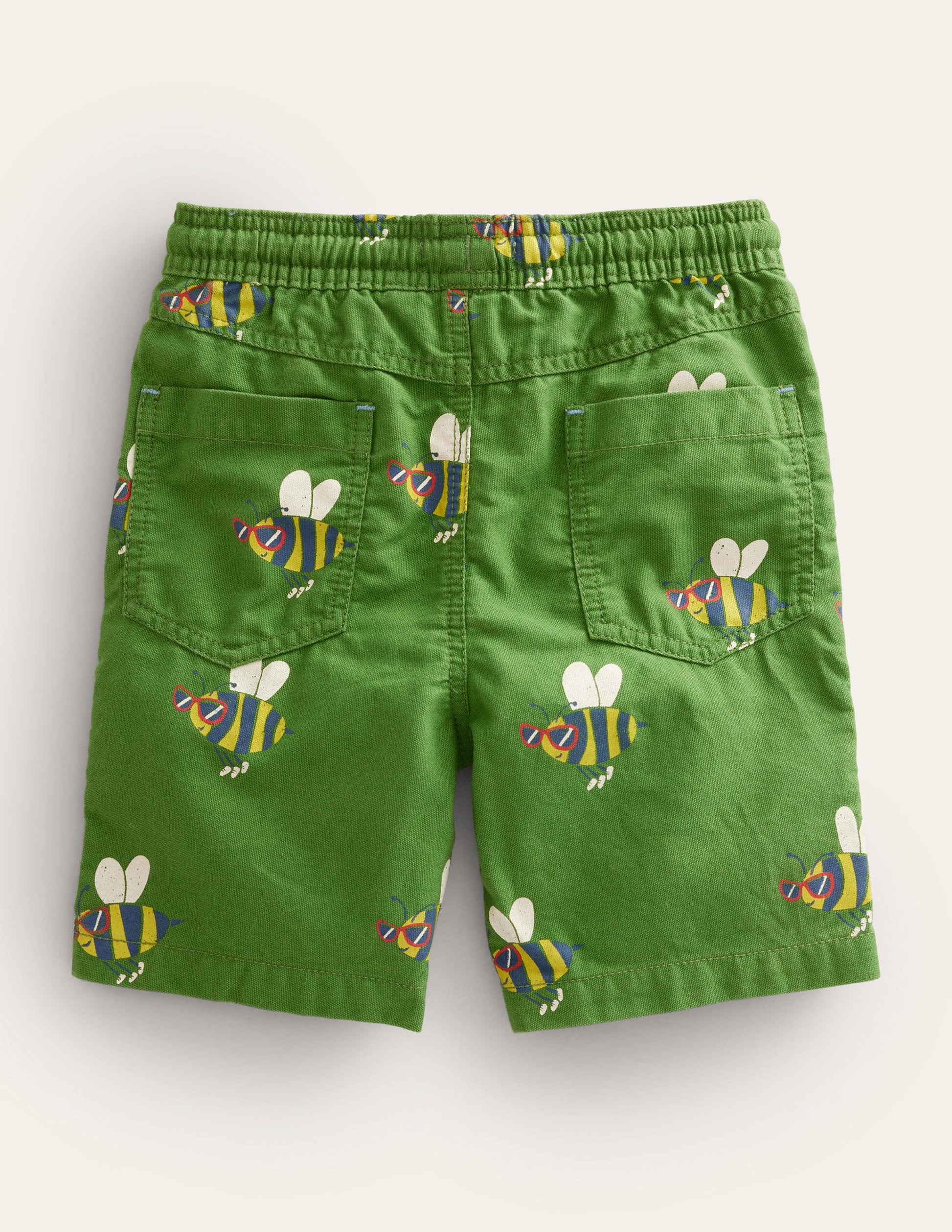 Shorts zum Hineinschlüpfen mit Kordelzug-Safarigrün-2