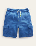 Jersey Cargo Short-Delft Blue