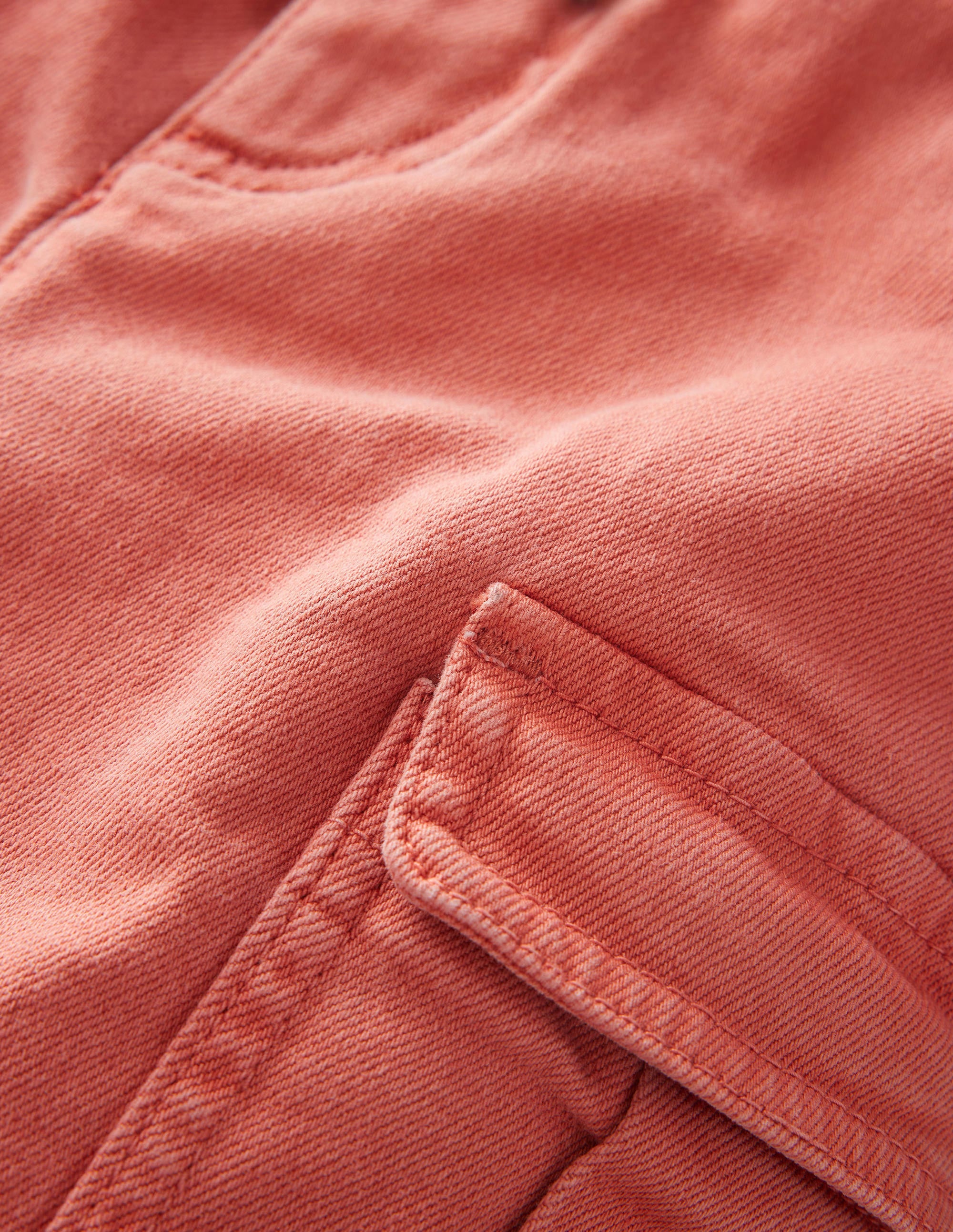 Garment Dye Cargo Shorts-Washed Jam Red - Image 3