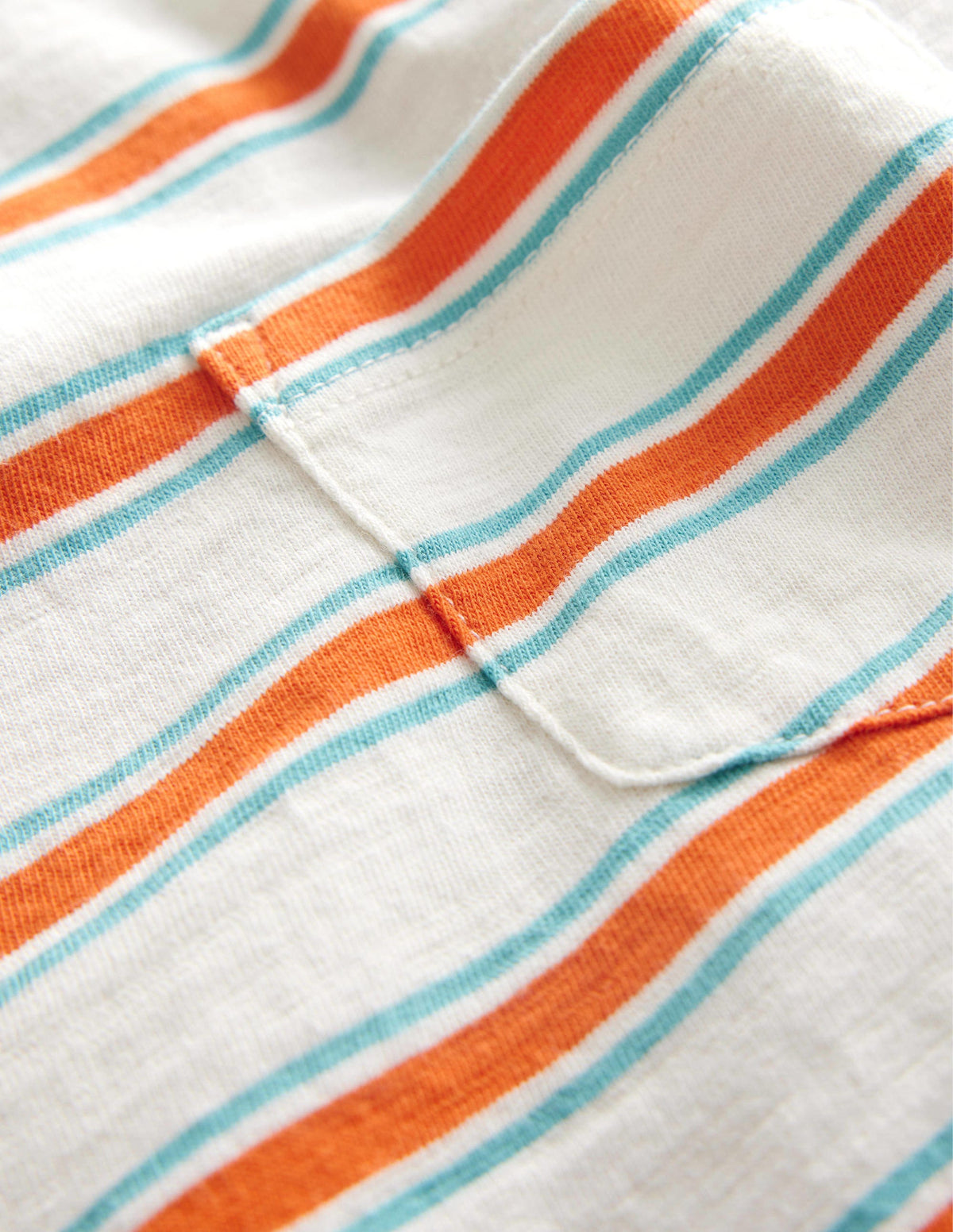 Vorgewaschenes Flammgarn-T-Shirt mit Stückfärbung-Dunkelblau - Image 3