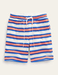 Short de survêtement en éponge-Bleu/multi