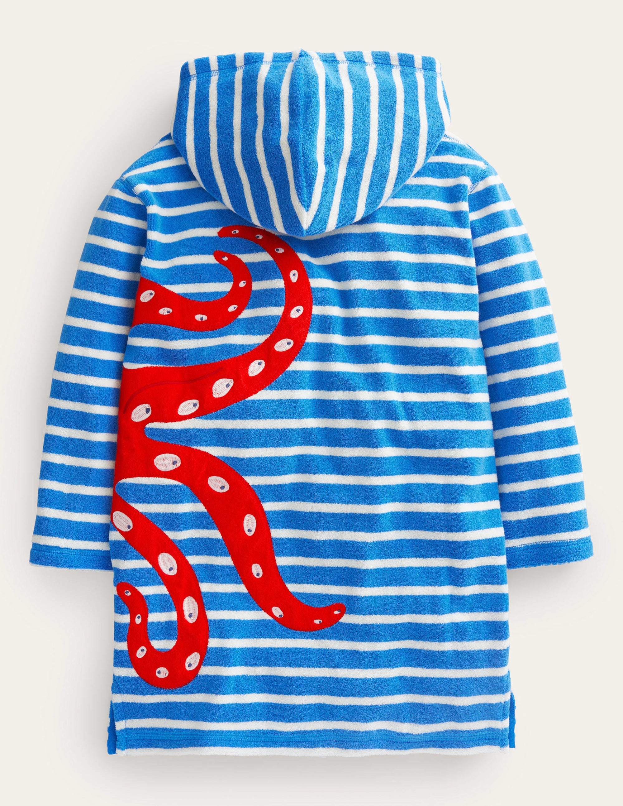 Poncho en éponge à appliqué-Pieuvre bleu cabanon/ivoire - Image 2