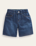Lässige Jeansshorts-Dunkles Vintageblau