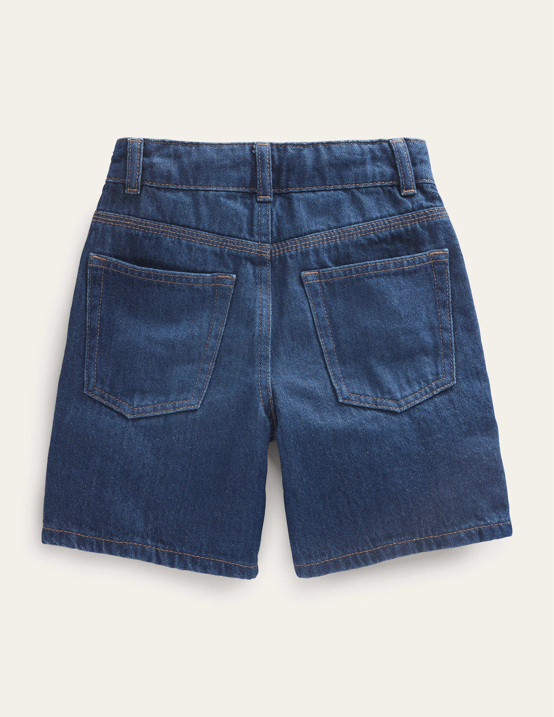 Lässige Jeansshorts-Dunkles Vintageblau-2