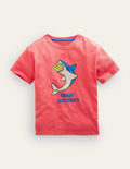 T-shirt à imprimé humoristique-Requin rouge confiture