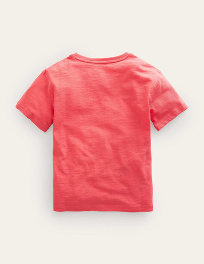T-Shirt mit witzigem Motiv-Marmeladenrot, Hai