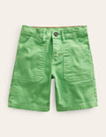 Carpenter-Shorts-Schuluniform-Grün