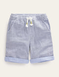 Leichte Freizeit-Shorts-Schuluniform-Marineblau, Feine Streifen