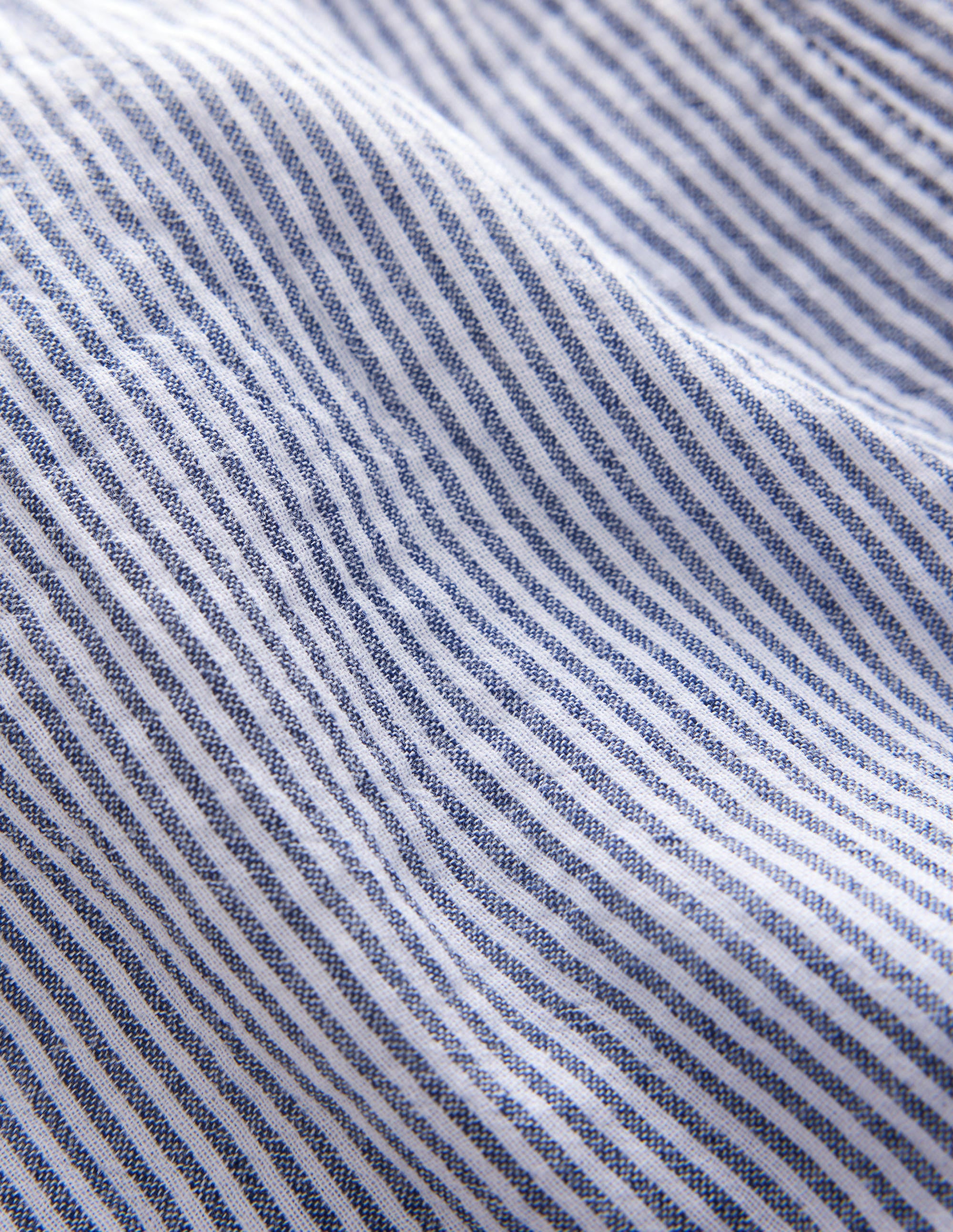 Leichte Freizeit-Shorts-Schuluniform-Marineblau, Feine Streifen - Image 3