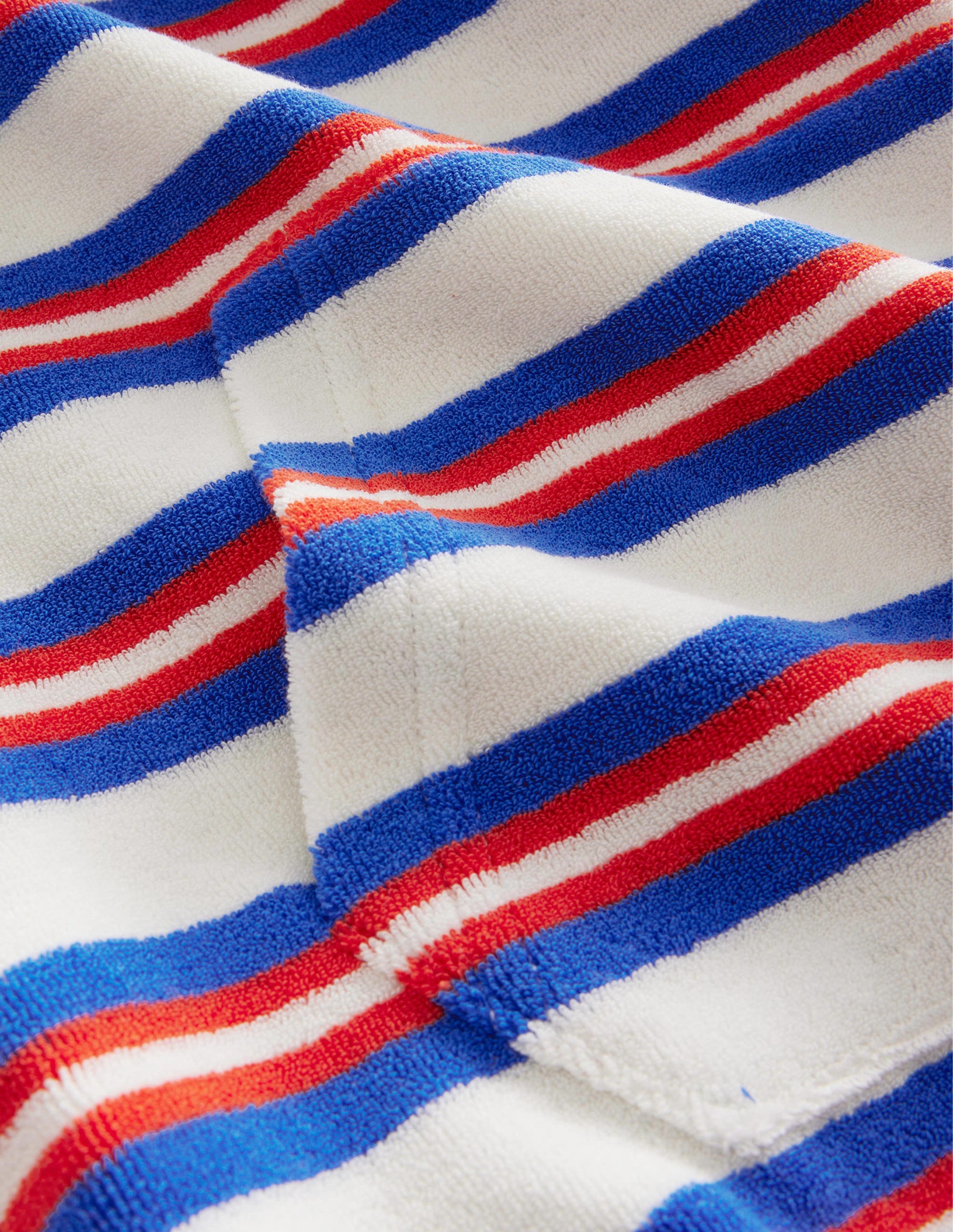 Sweat à capuche en éponge-Rayé multi bleu cabanon - Image 3