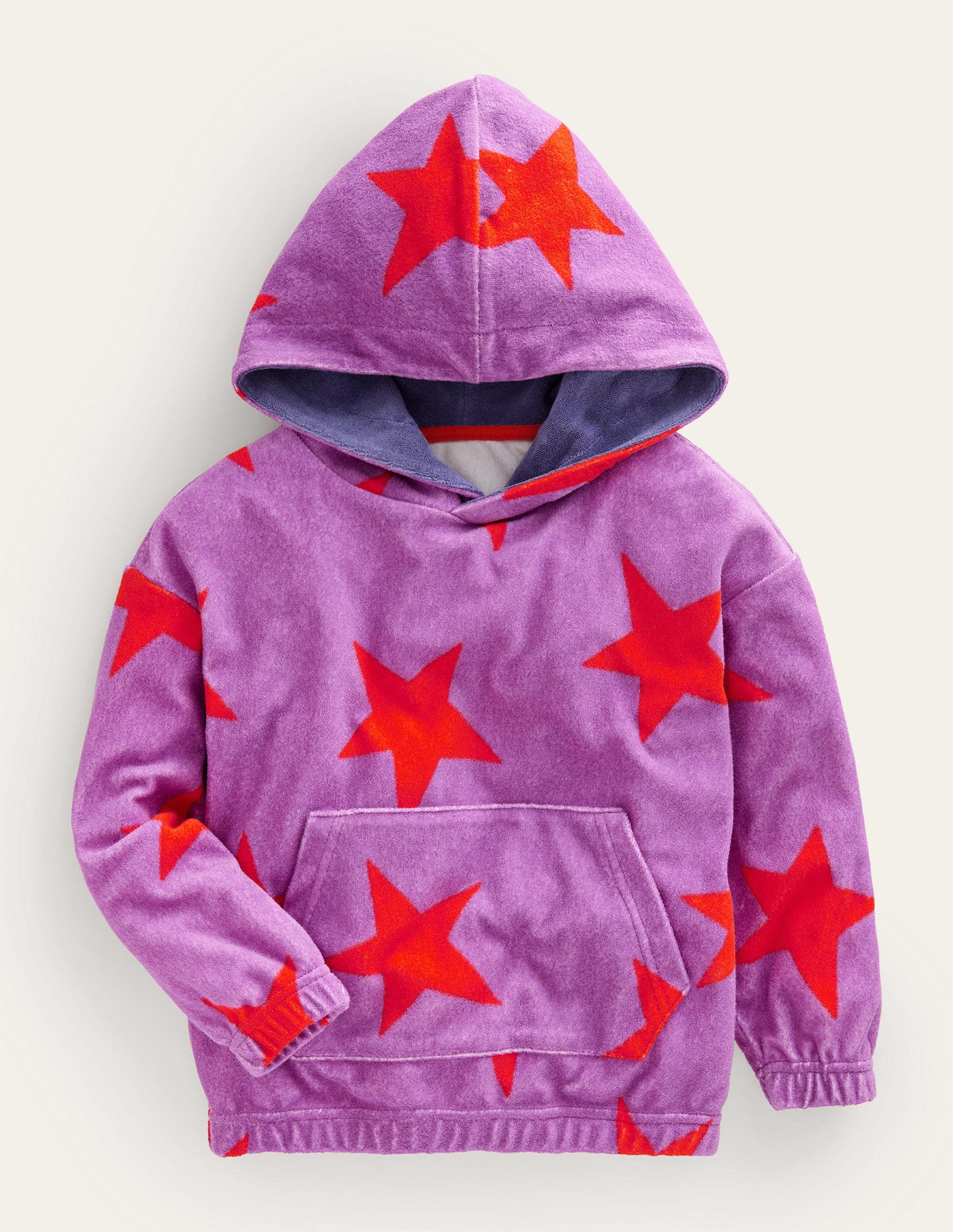 Sweat à capuche en éponge-Étoile orchidée éclatante - Image 1