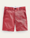 Klassische Chino-Shorts-Verwaschenes Cherrytomatenrot