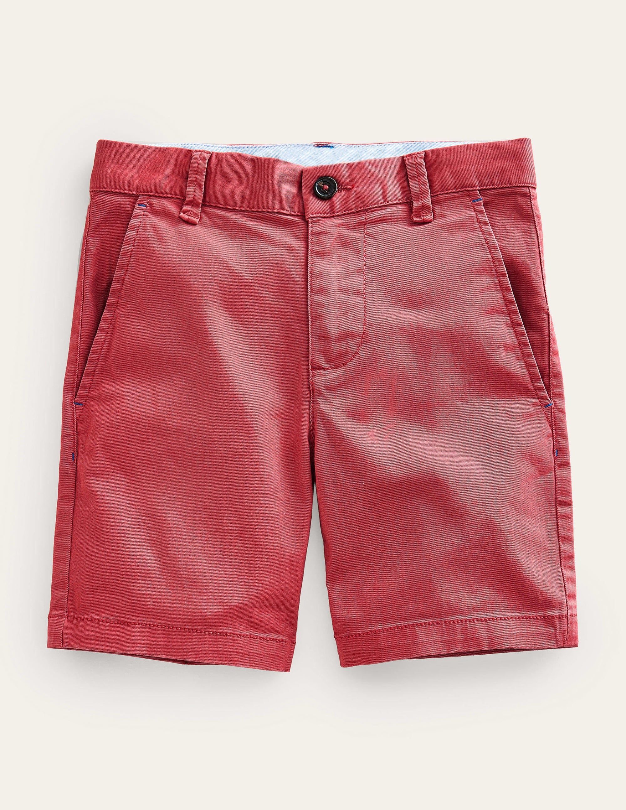 Klassische Chino-Shorts-Verwaschenes Cherrytomatenrot - Image 1