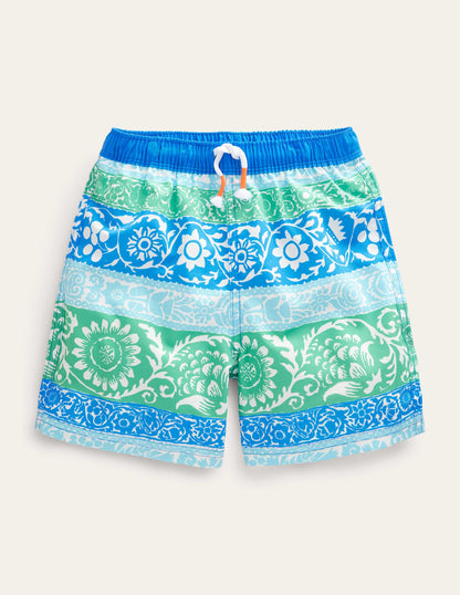 Swim Shorts-Multi Colour Stripe-2