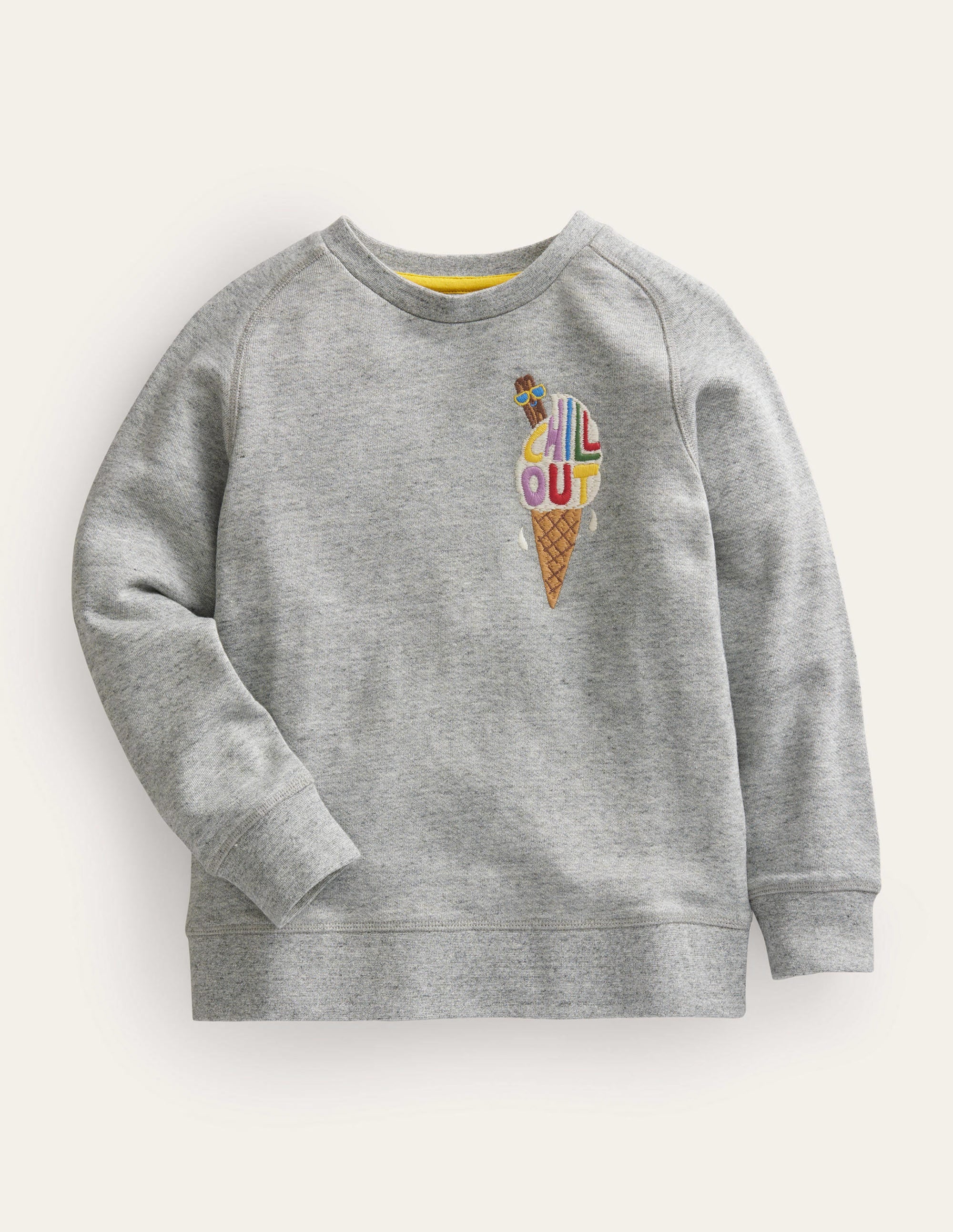 Sweat graphique-Glace grise - Image 1